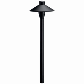 One Light Path Light Textured BlackDecorative outdoor post lights
