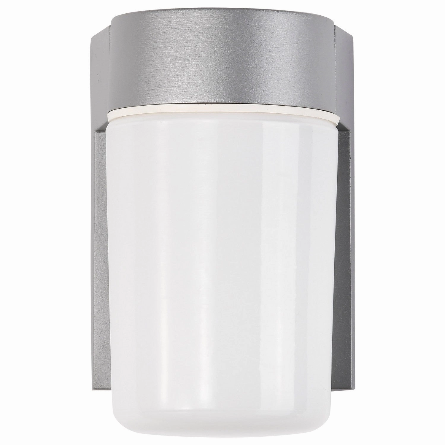 One Light Wall Lantern Satin Aluminum