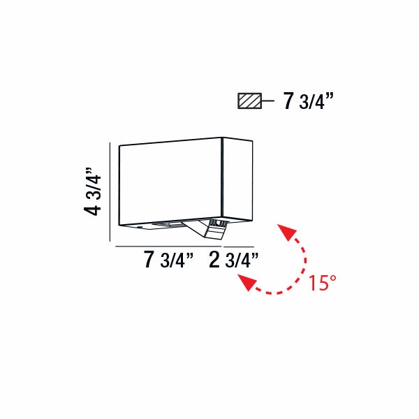 Oscar LED Outdoor Wall Mount Graphite Grey