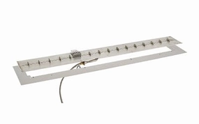 Outdoor Greatroom 24" Linear Crystal Fire Plus Burner  Direct Spark Ignition (NG)portable outdoor fire pit with lid