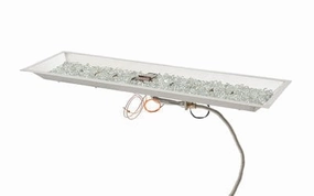 Outdoor GreatRoom 64" Crystal Fire Plus Gas Burner  Direct Spark Ignition (NG) | CFP1264DSINGportable outdoor fire pit with lid
