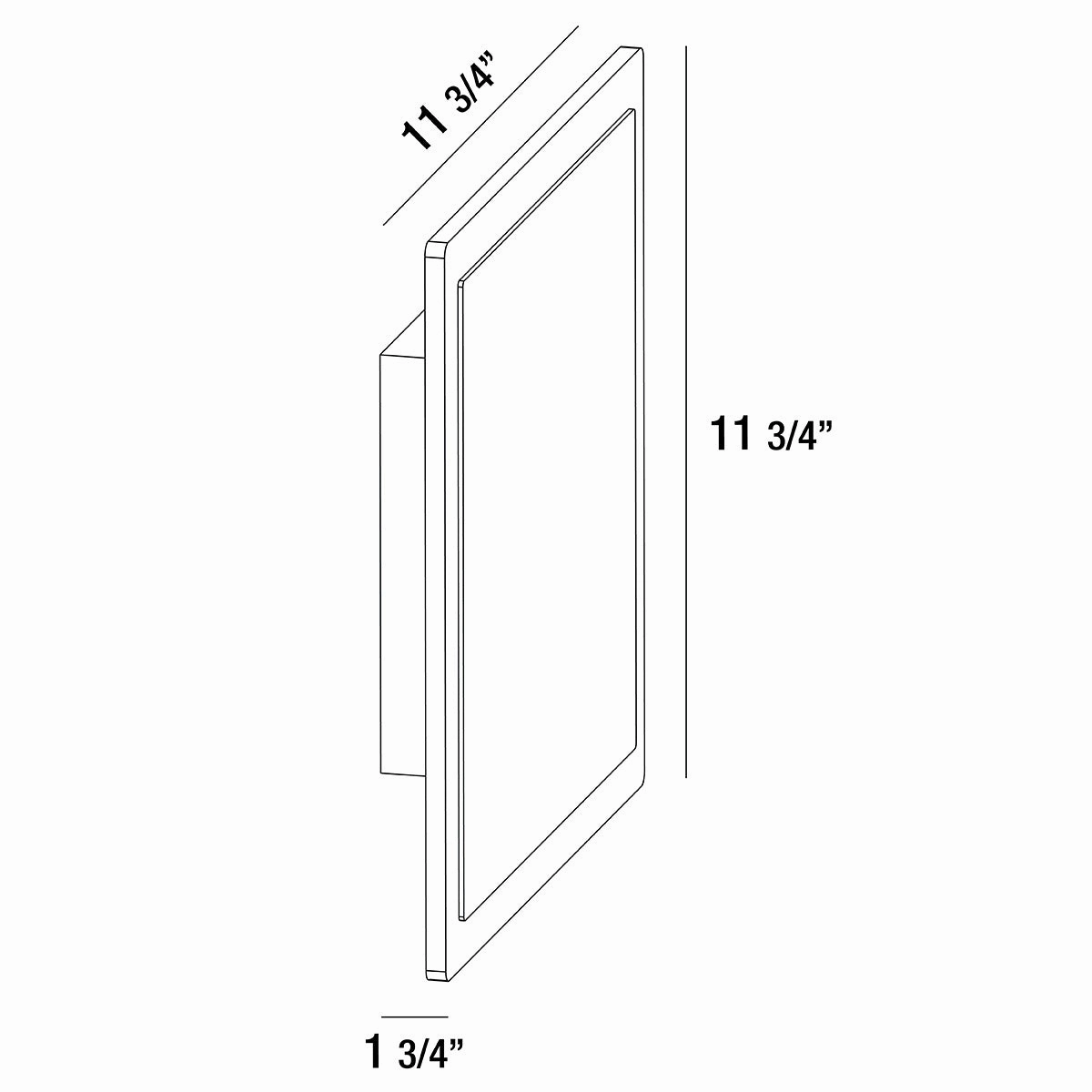 Outdoor LED Outdoor Surface Mount Graphite Grey