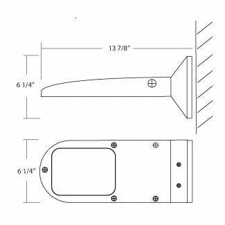 Outdoor LED Outdoor Wall Mount Architectural Bronze