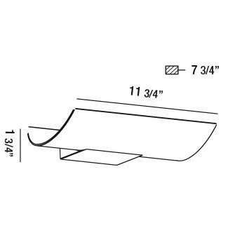 Outdoor Mount LED Wall Mount Marine Grey