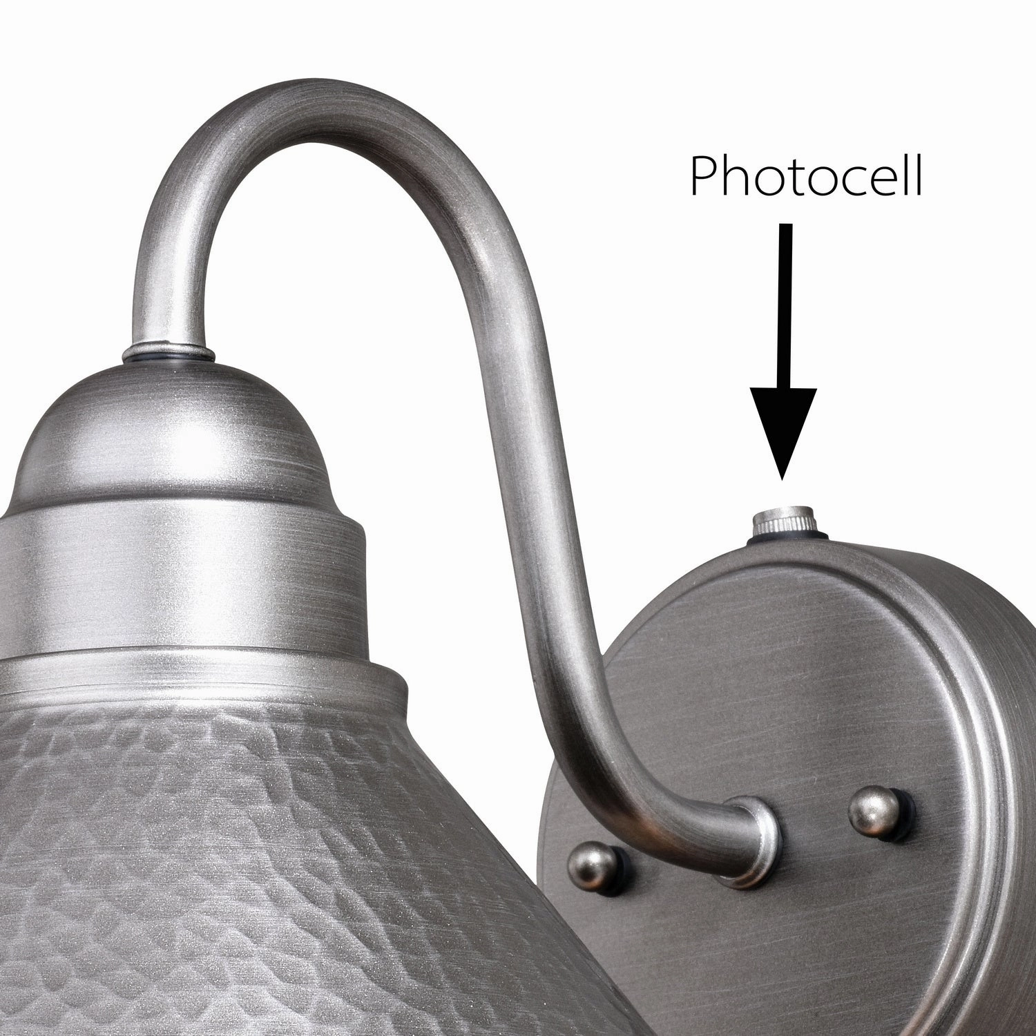 Outland One Light Outdoor Wall Mount Brushed Pewter
