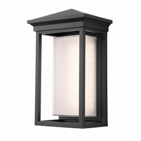 Overbrook LED Outdoor Wall Mount BlackOutdoor wall sconces with motion sensor