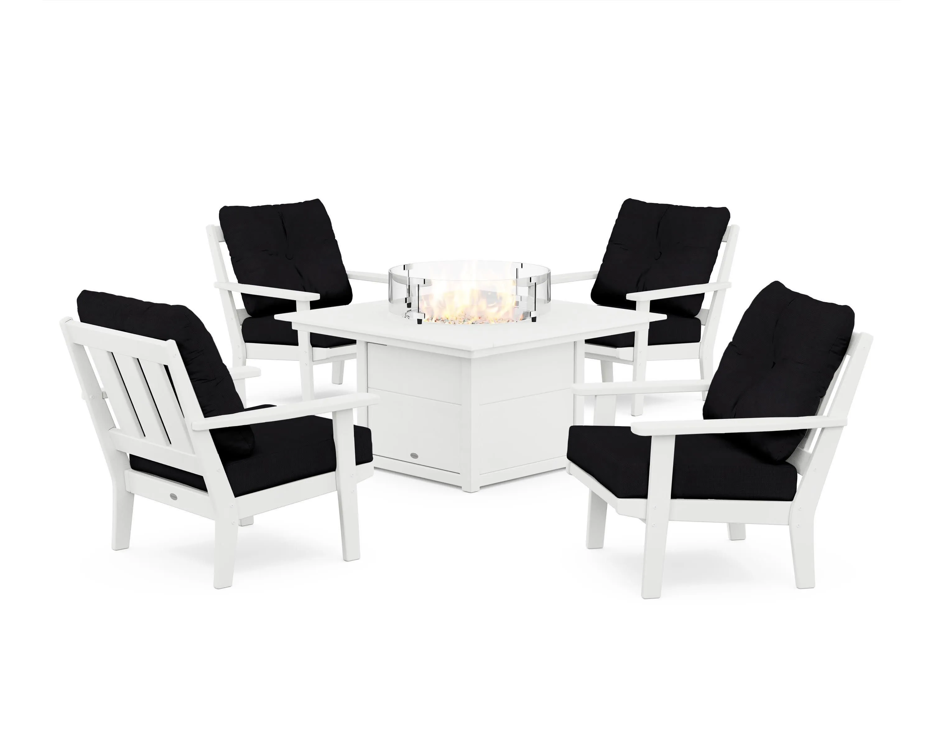 Oxford 5-Piece Deep Seating Set with Fire Pit Table