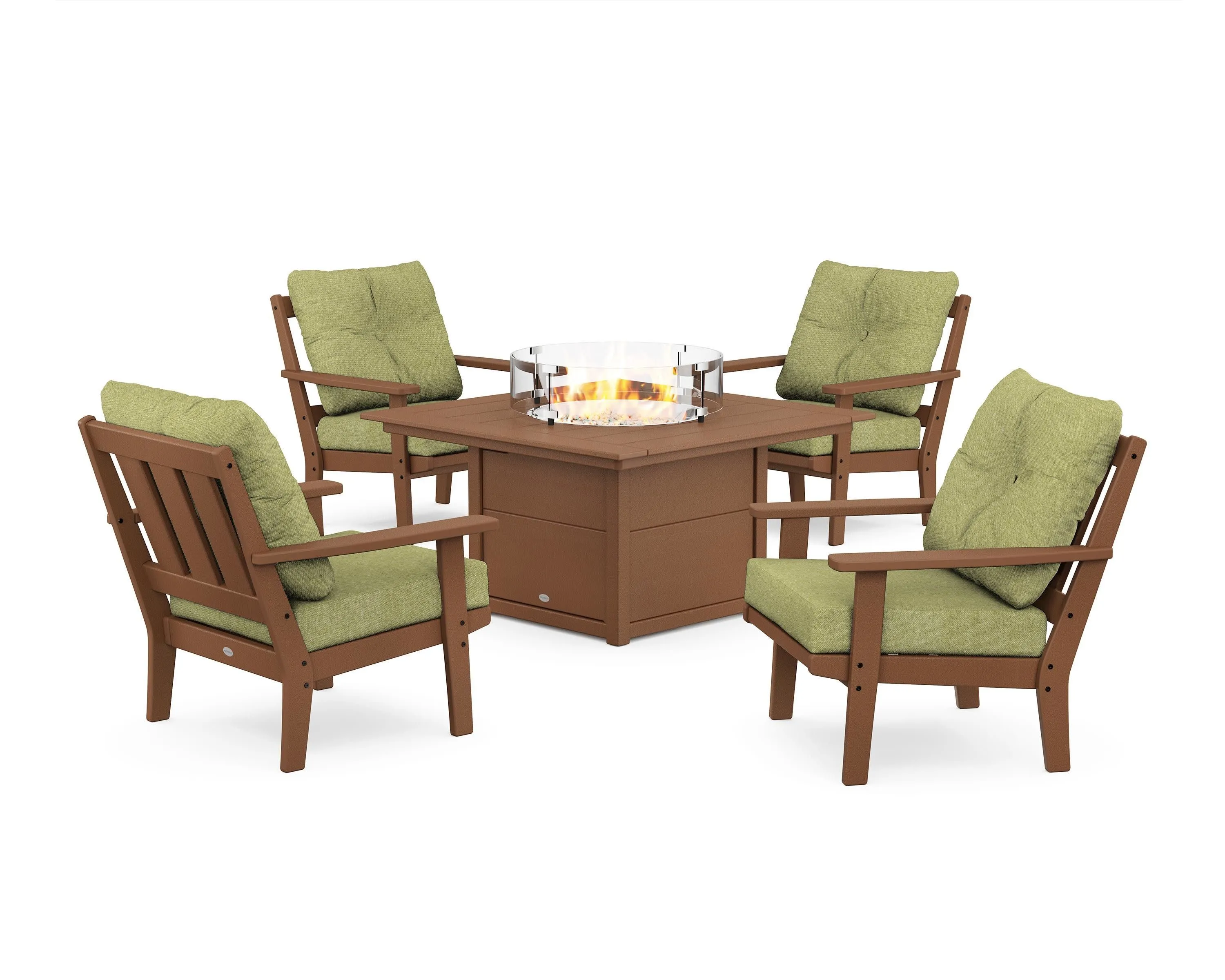 Oxford 5-Piece Deep Seating Set with Fire Pit Table