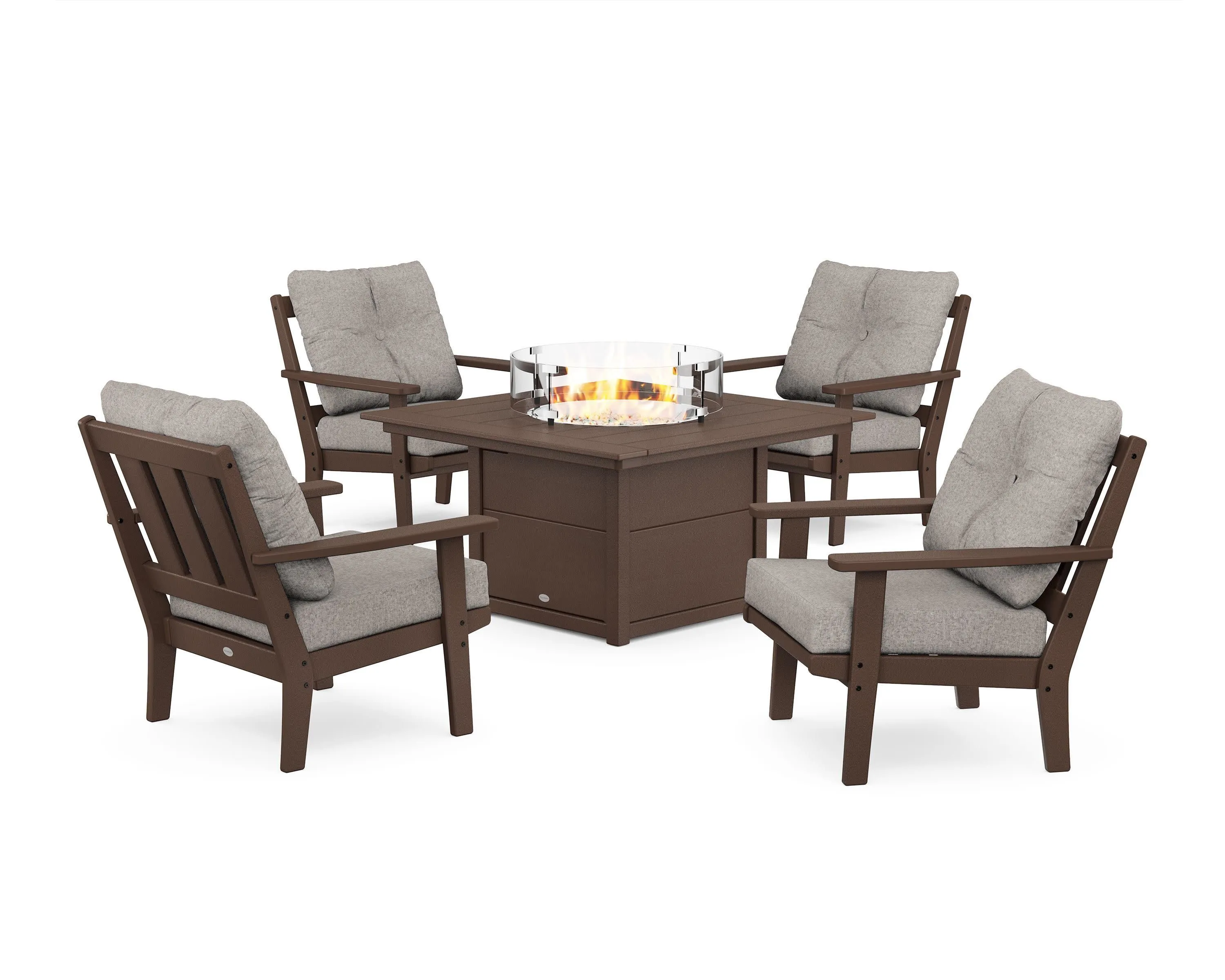 Oxford 5-Piece Deep Seating Set with Fire Pit Table
