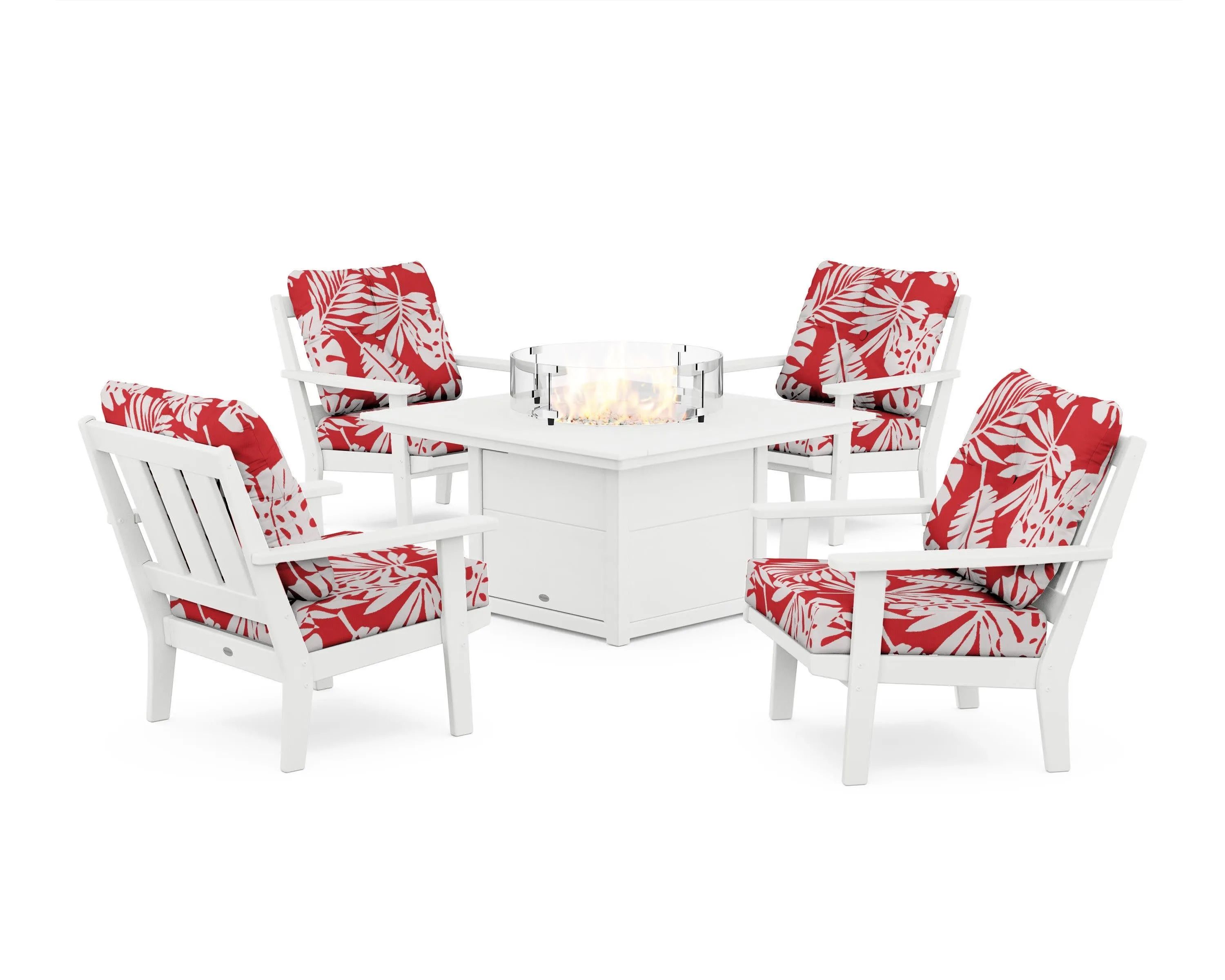 Oxford 5-Piece Deep Seating Set with Fire Pit Table