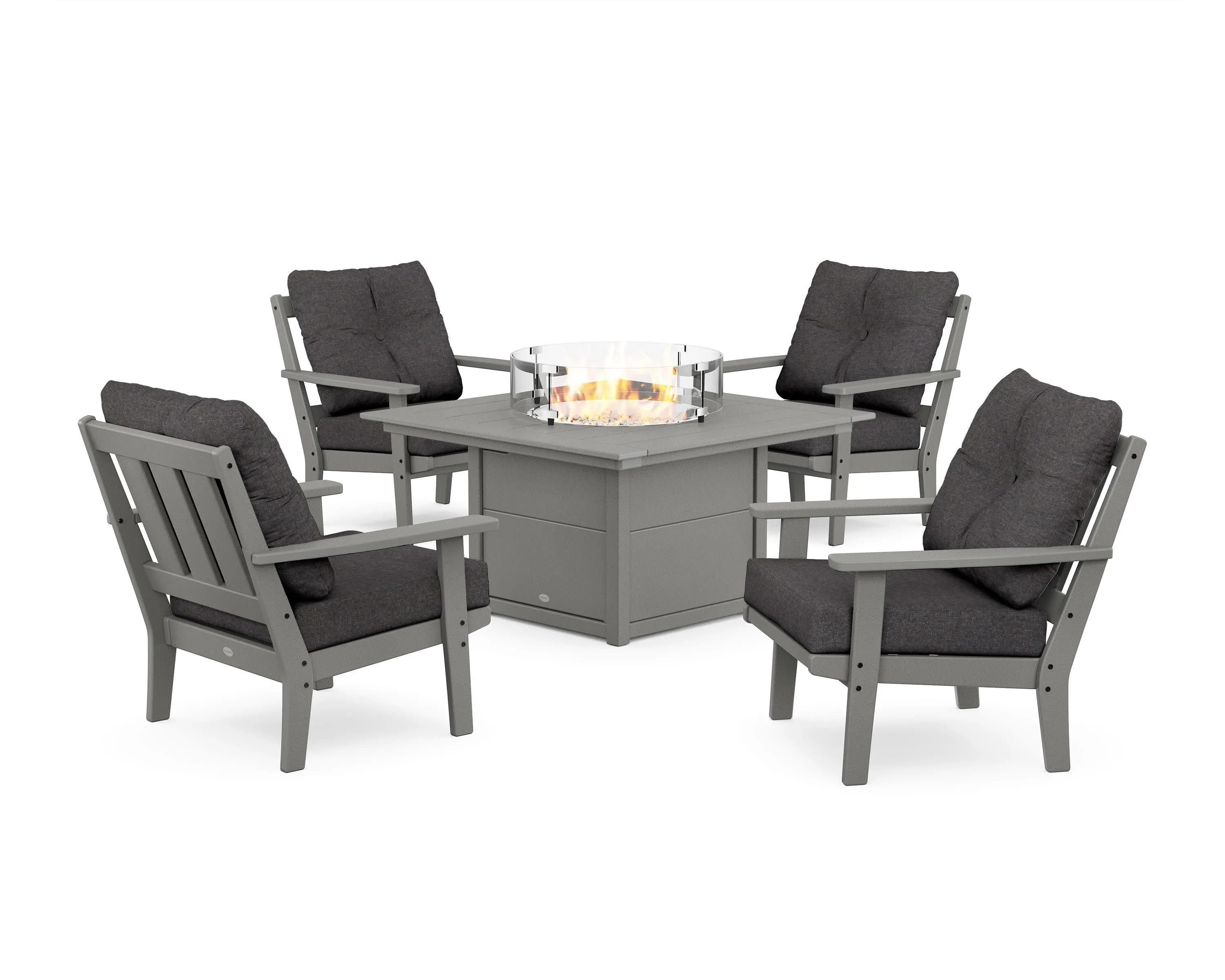 Oxford 5-Piece Deep Seating Set with Fire Pit Table