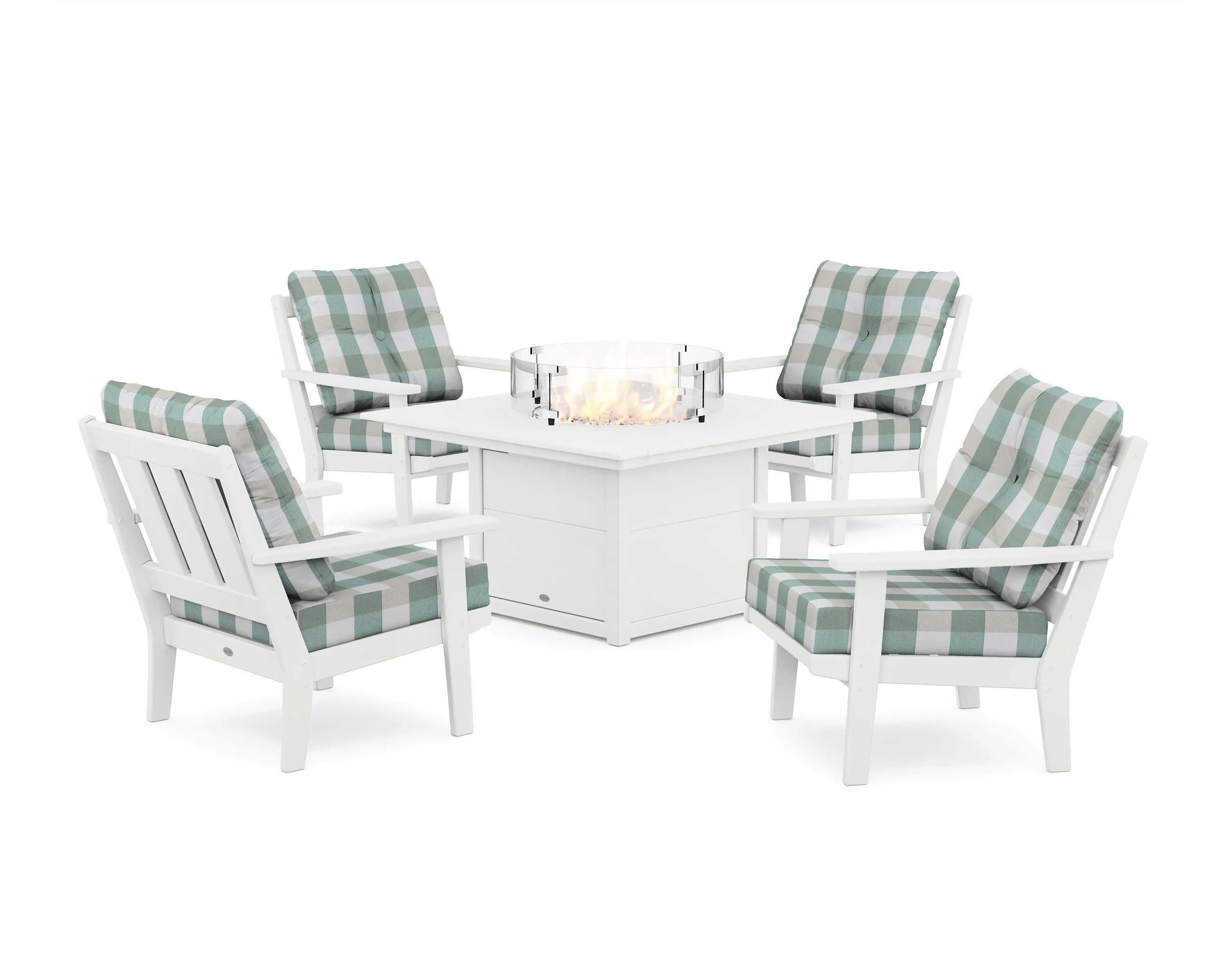 Oxford 5-Piece Deep Seating Set with Fire Pit Table