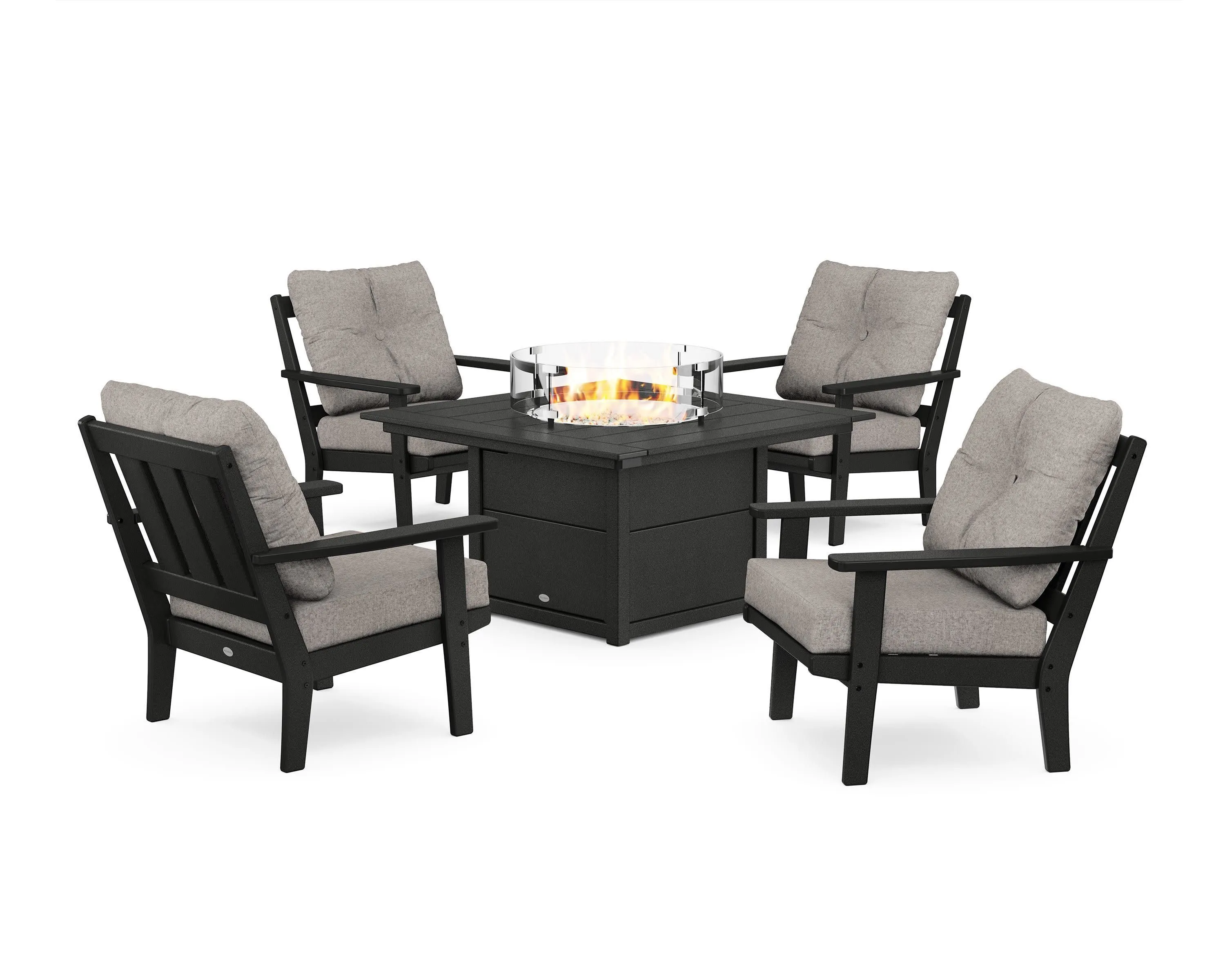 Oxford 5-Piece Deep Seating Set with Fire Pit Table