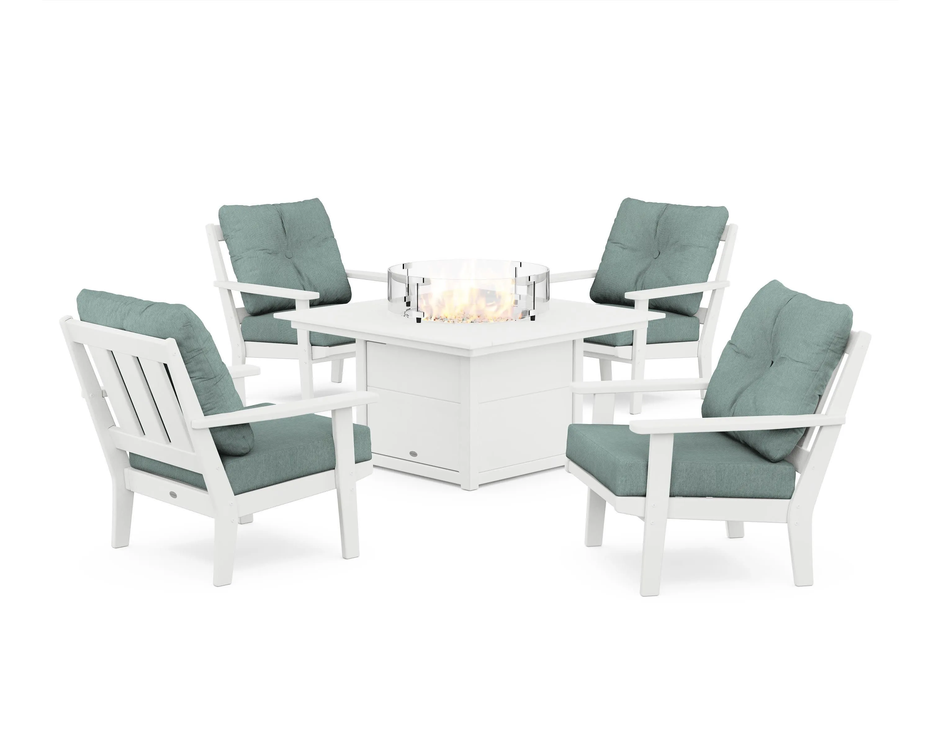Oxford 5-Piece Deep Seating Set with Fire Pit Table