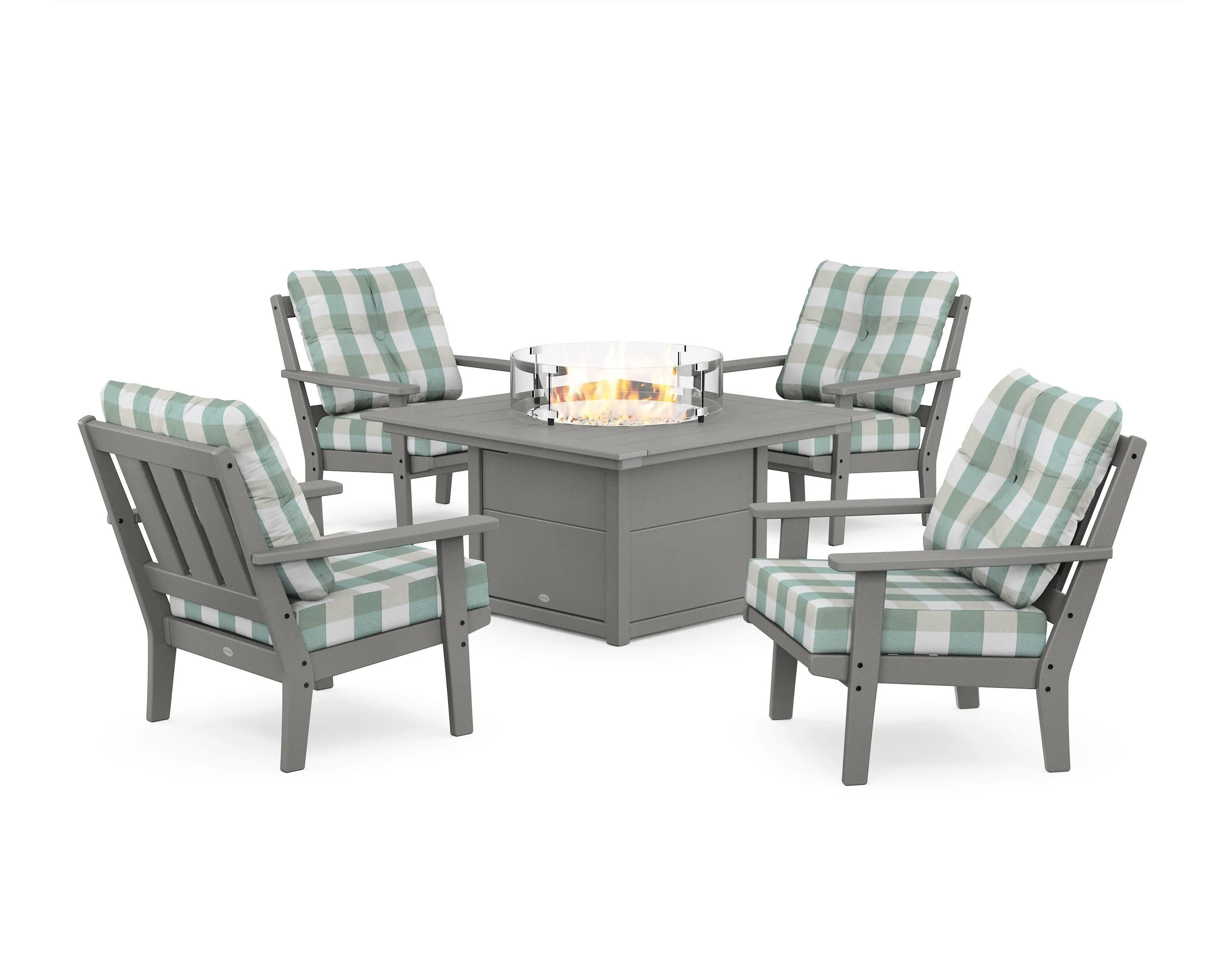 Oxford 5-Piece Deep Seating Set with Fire Pit Table