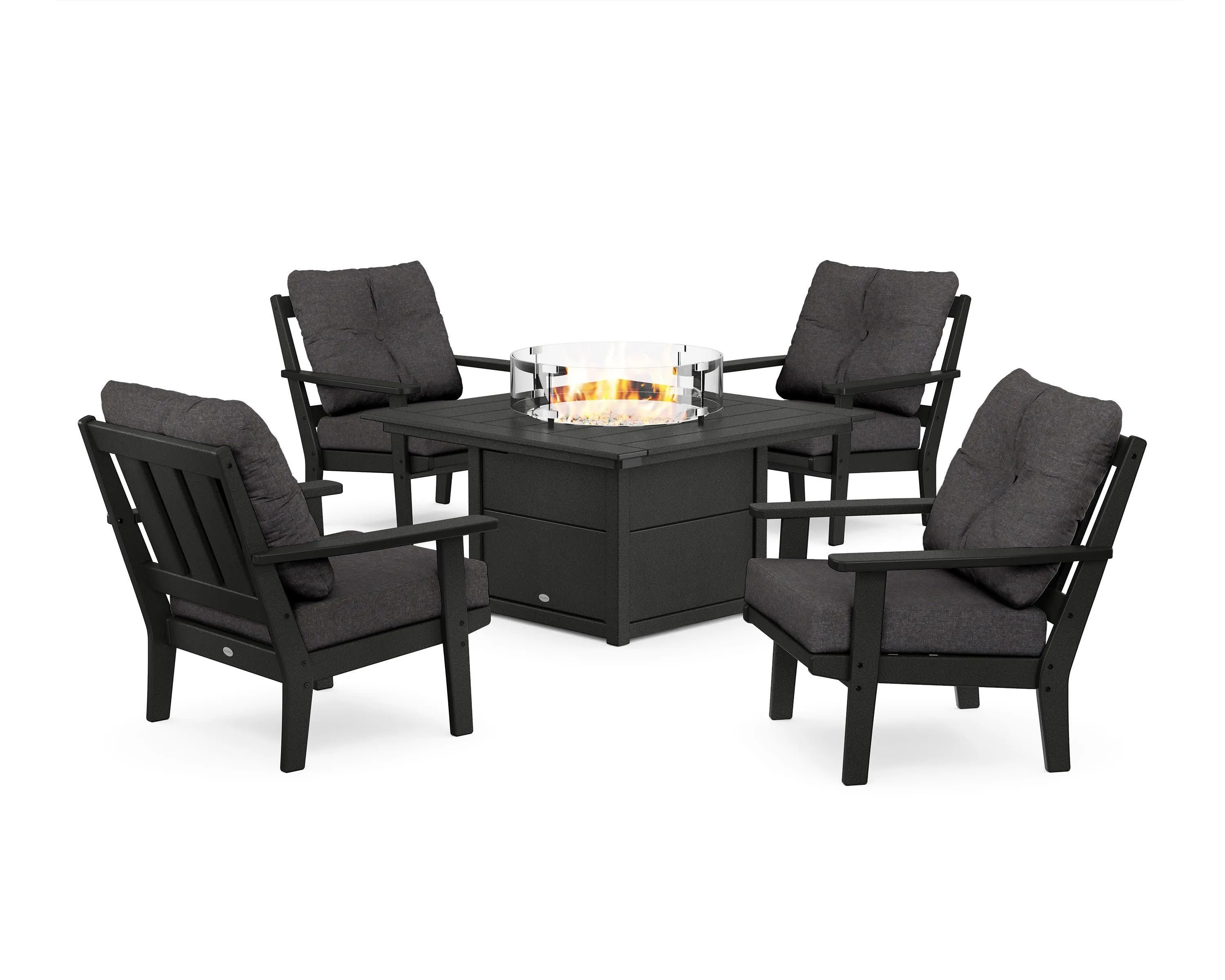 Oxford 5-Piece Deep Seating Set with Fire Pit Table
