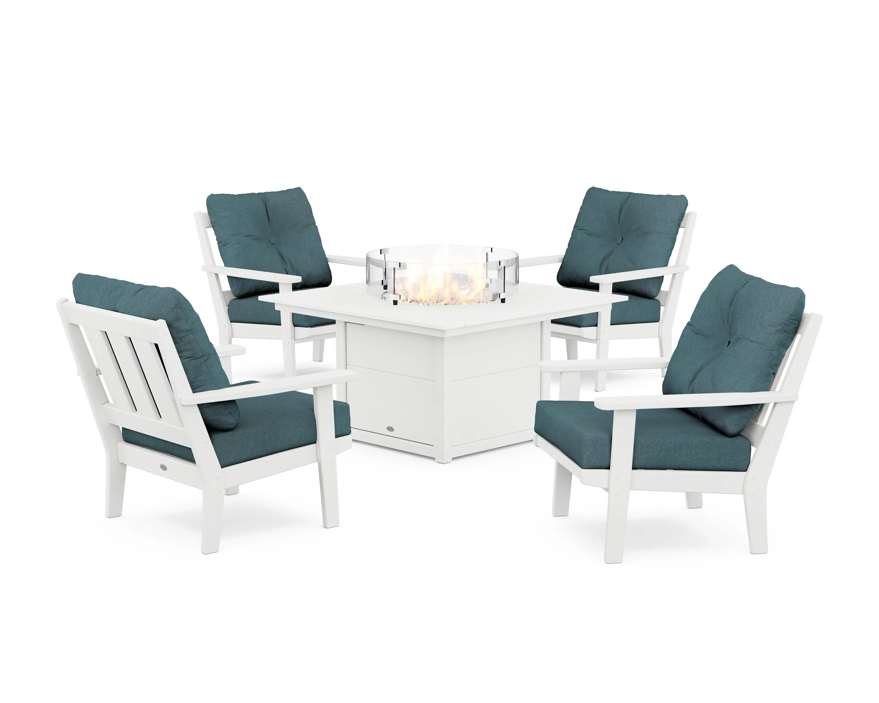 Oxford 5-Piece Deep Seating Set with Fire Pit Table