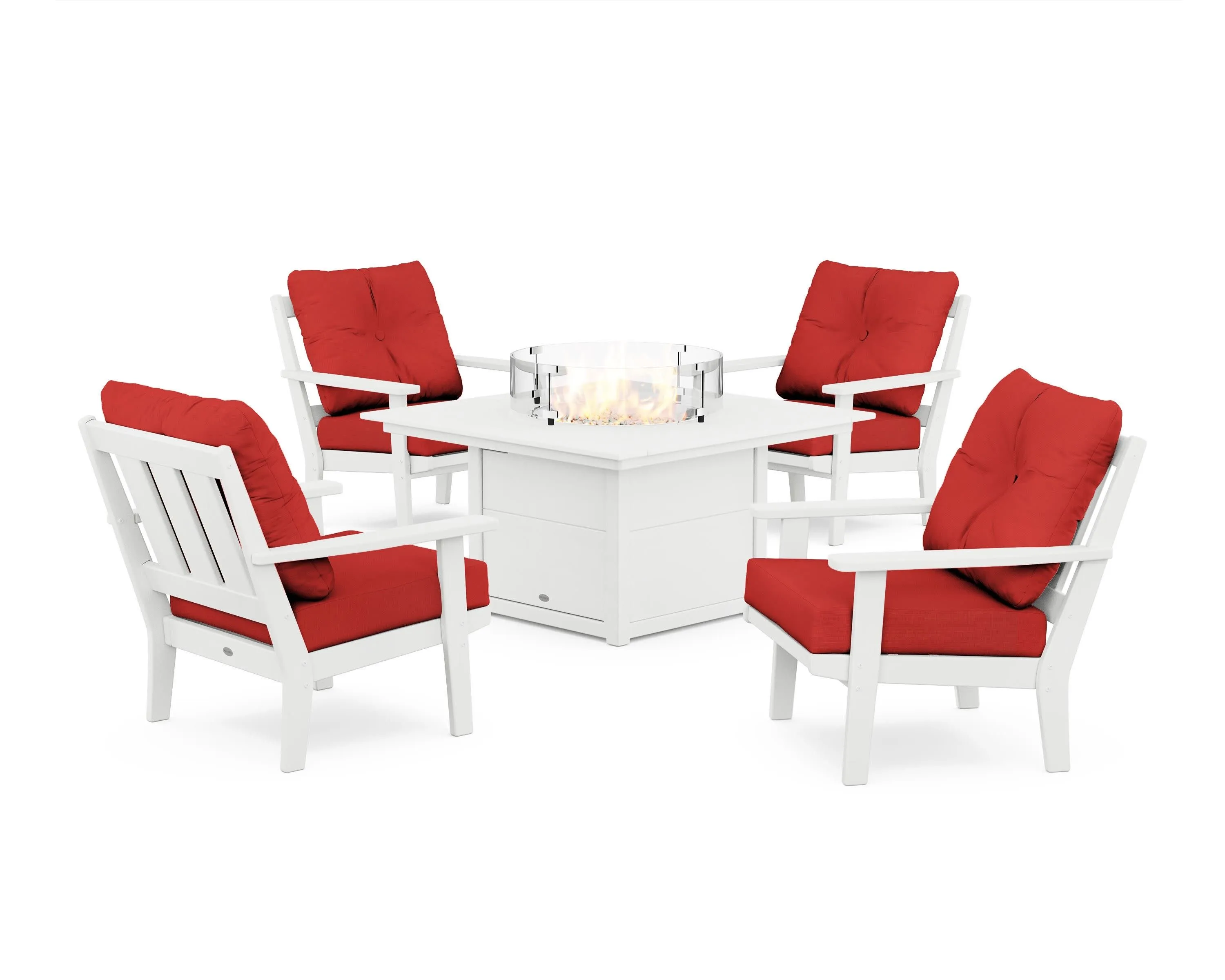Oxford 5-Piece Deep Seating Set with Fire Pit Table