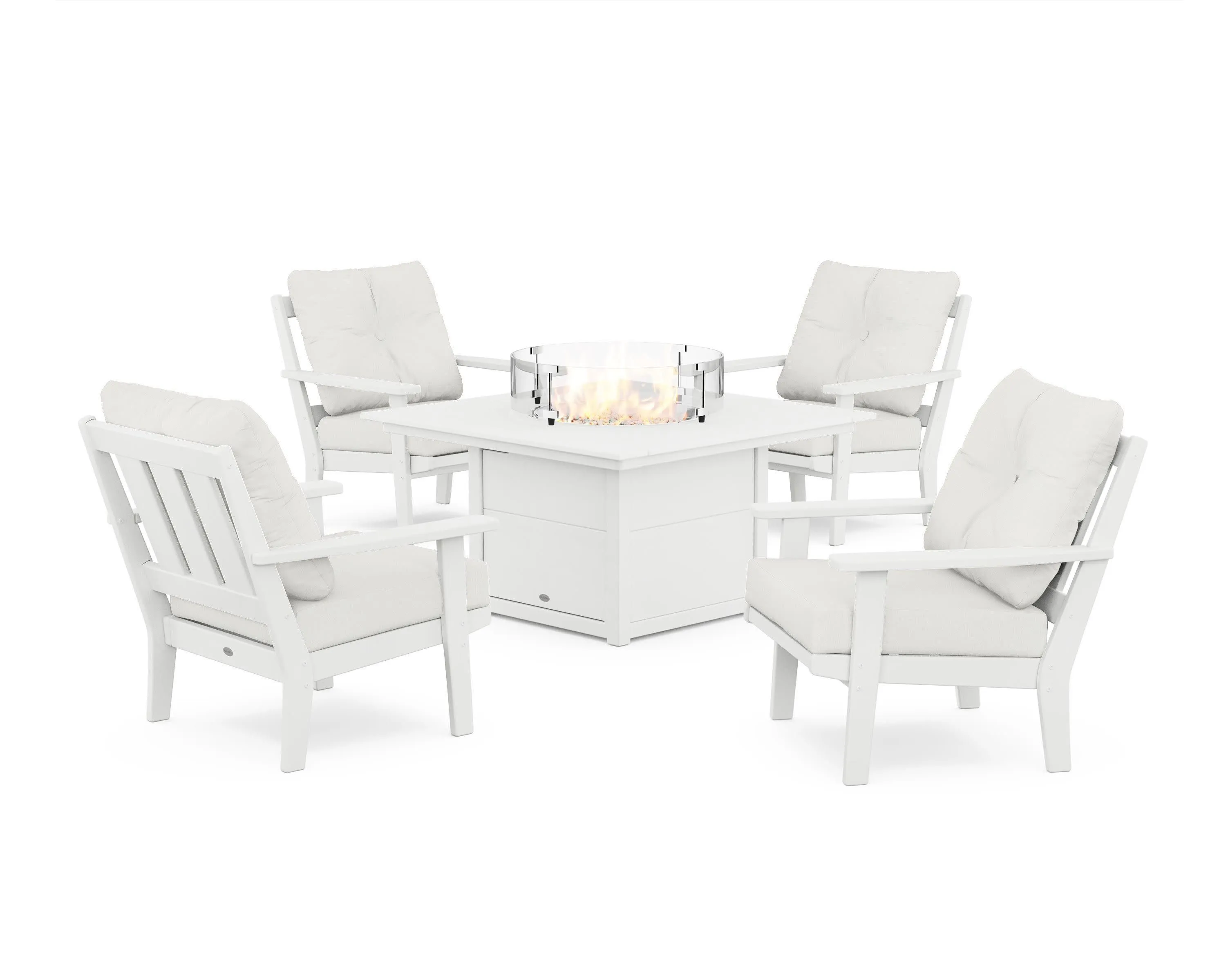 Oxford 5-Piece Deep Seating Set with Fire Pit Table