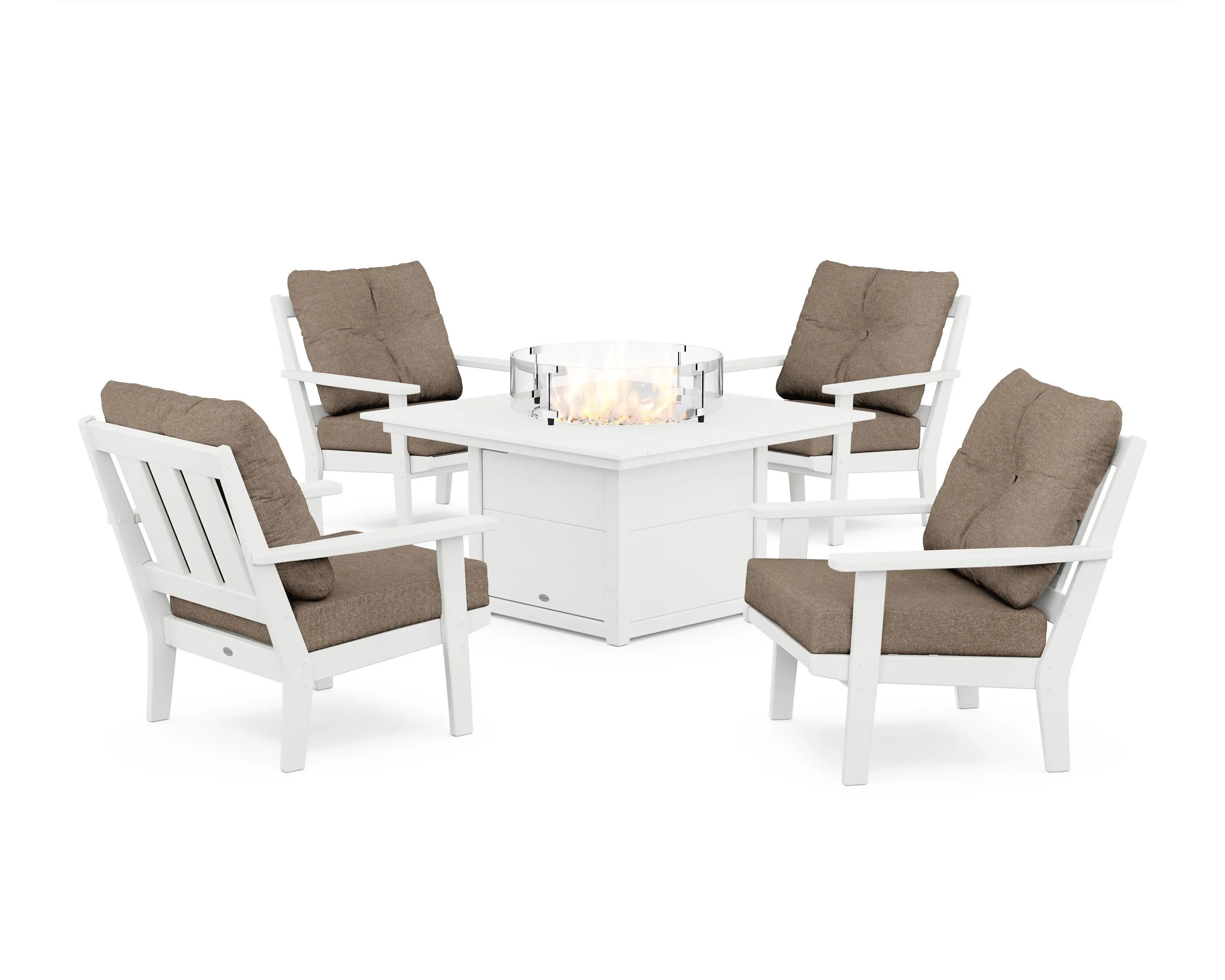 Oxford 5-Piece Deep Seating Set with Fire Pit Table