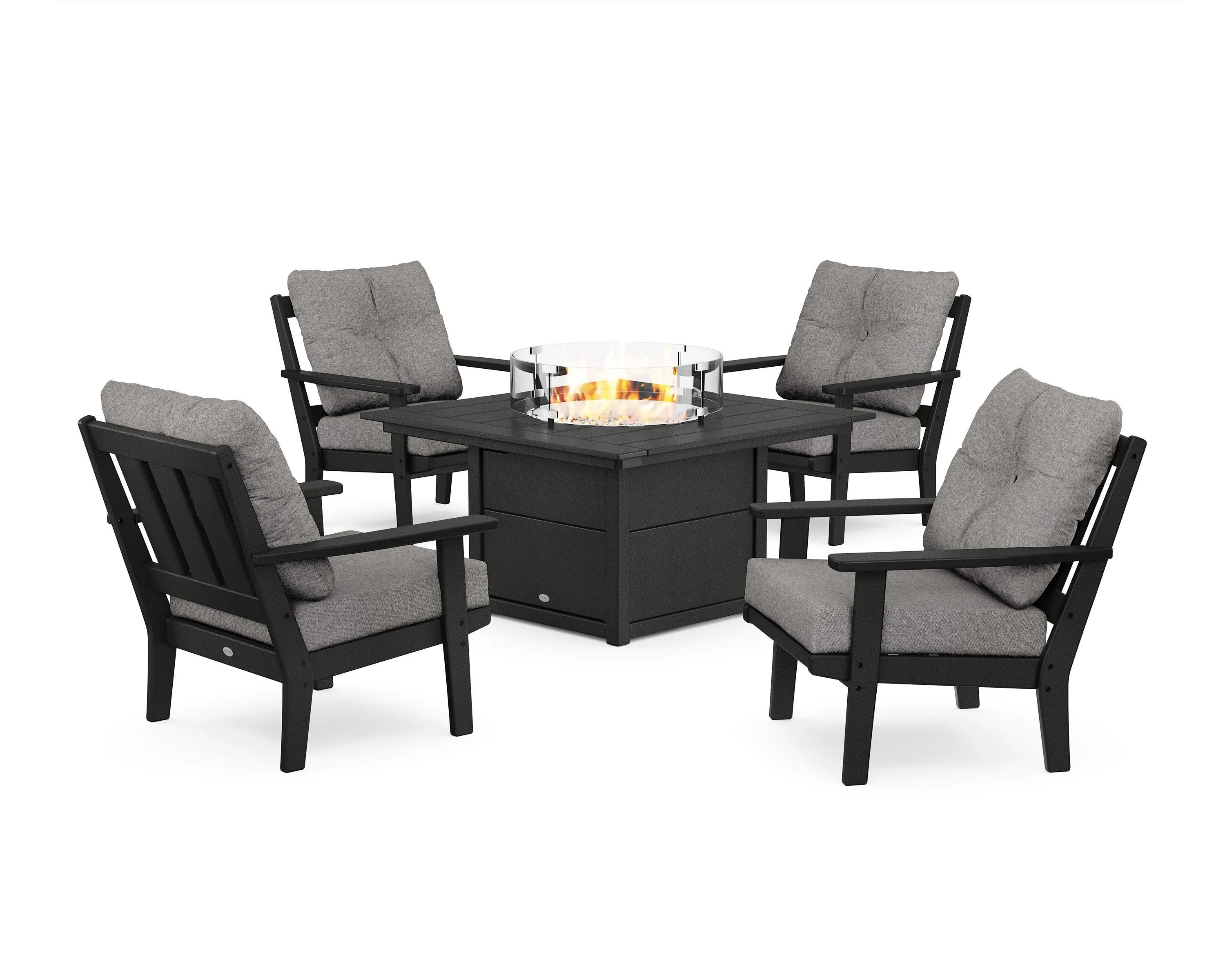 Oxford 5-Piece Deep Seating Set with Fire Pit Table