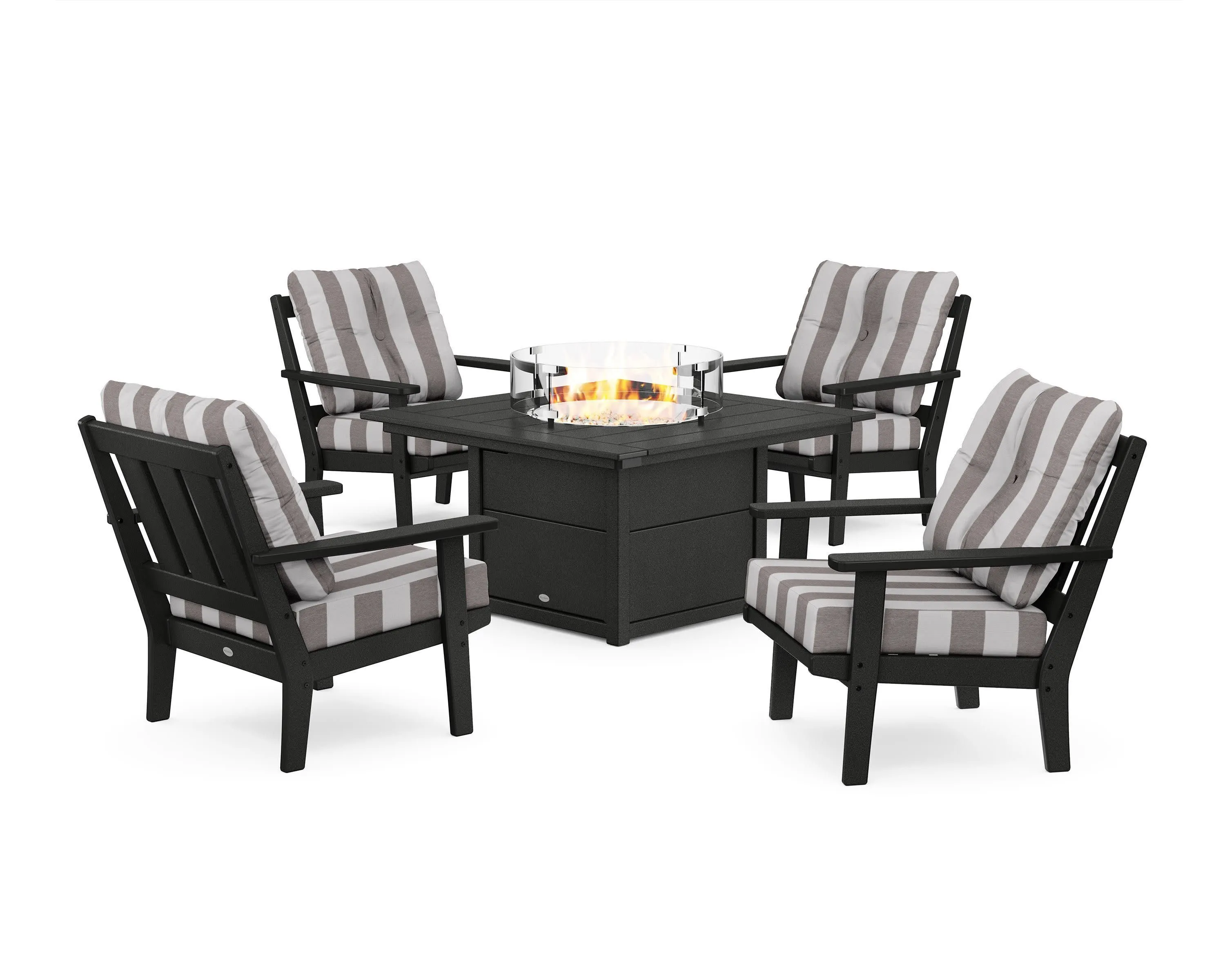 Oxford 5-Piece Deep Seating Set with Fire Pit Table