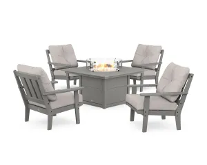Oxford 5-Piece Deep Seating Set with Fire Pit Tableoutdoor patio dining furniture set