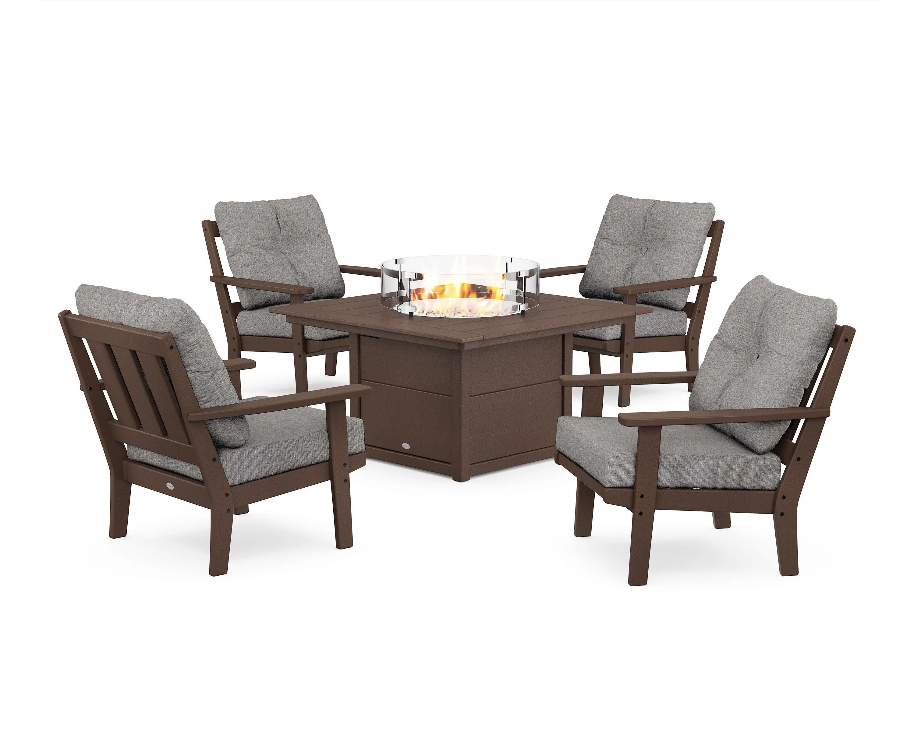 Oxford 5-Piece Deep Seating Set with Fire Pit Table