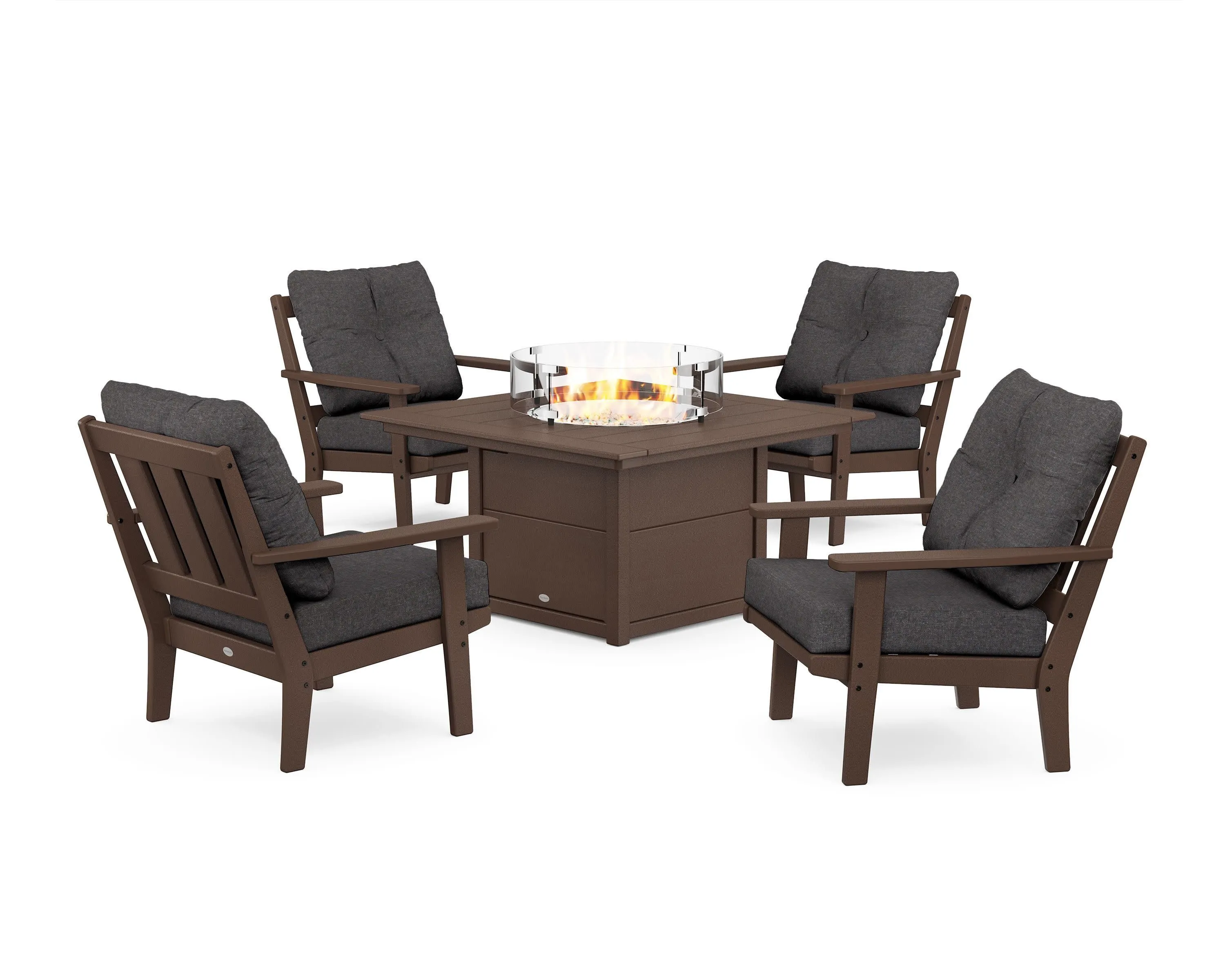 Oxford 5-Piece Deep Seating Set with Fire Pit Table
