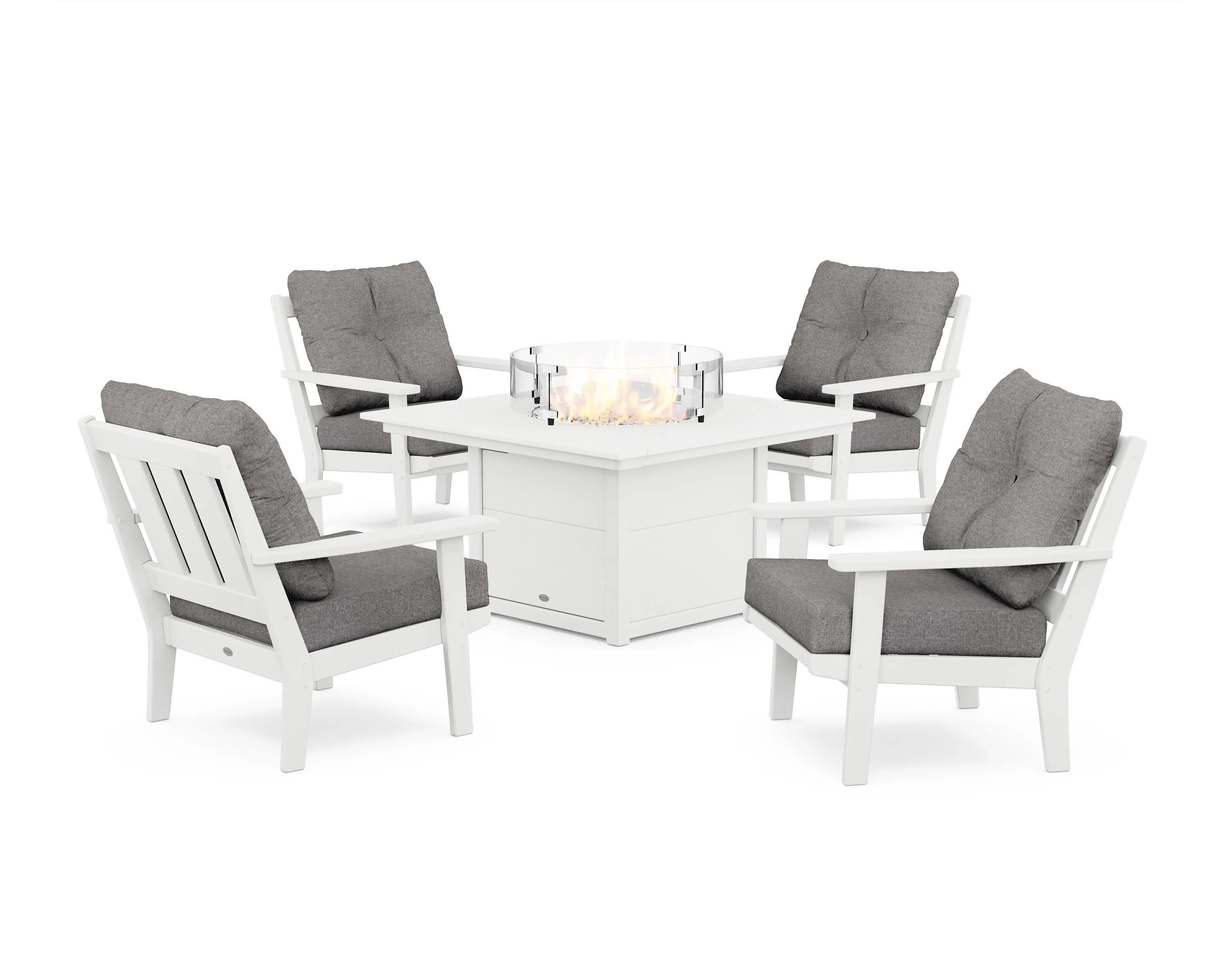 Oxford 5-Piece Deep Seating Set with Fire Pit Table
