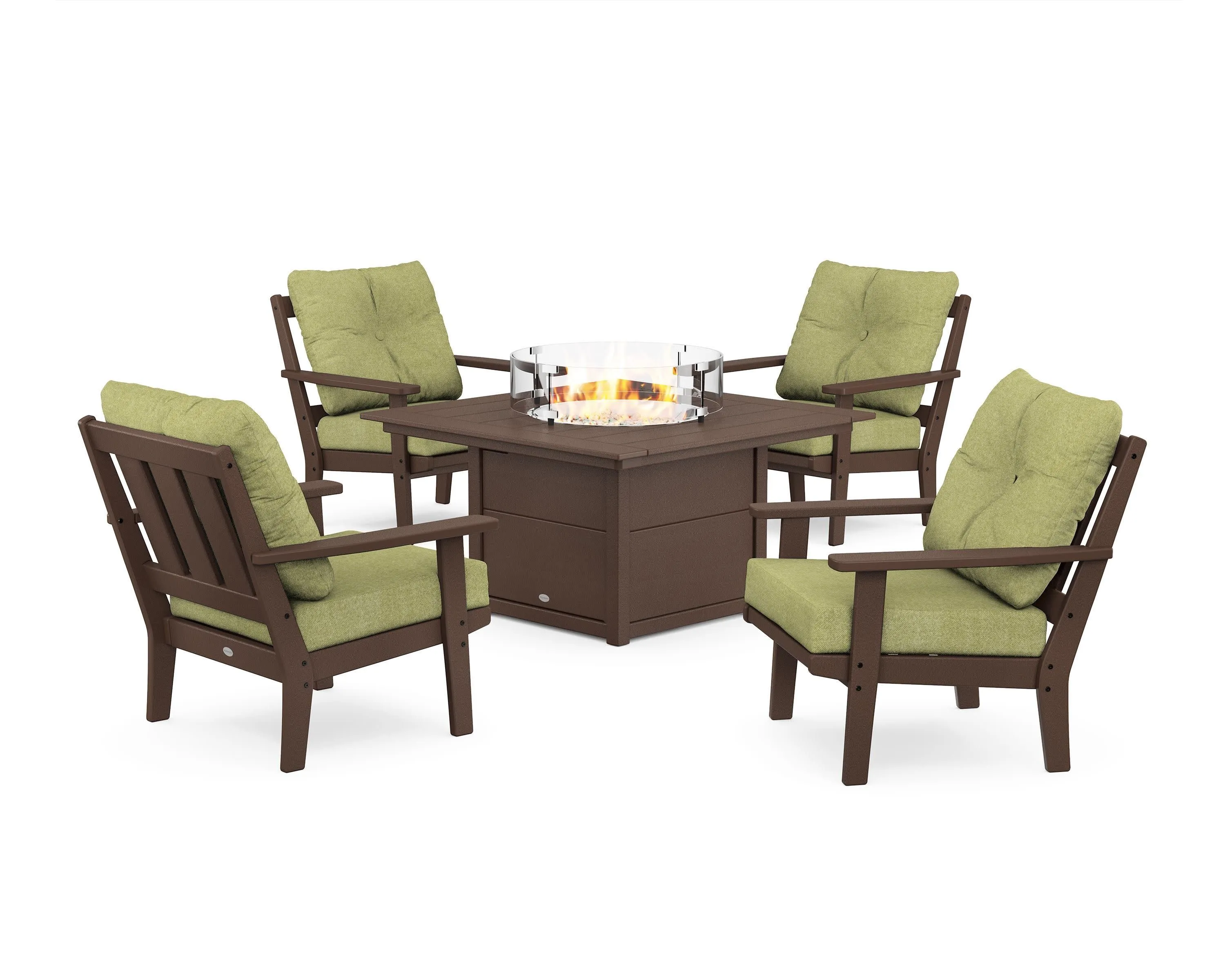 Oxford 5-Piece Deep Seating Set with Fire Pit Table