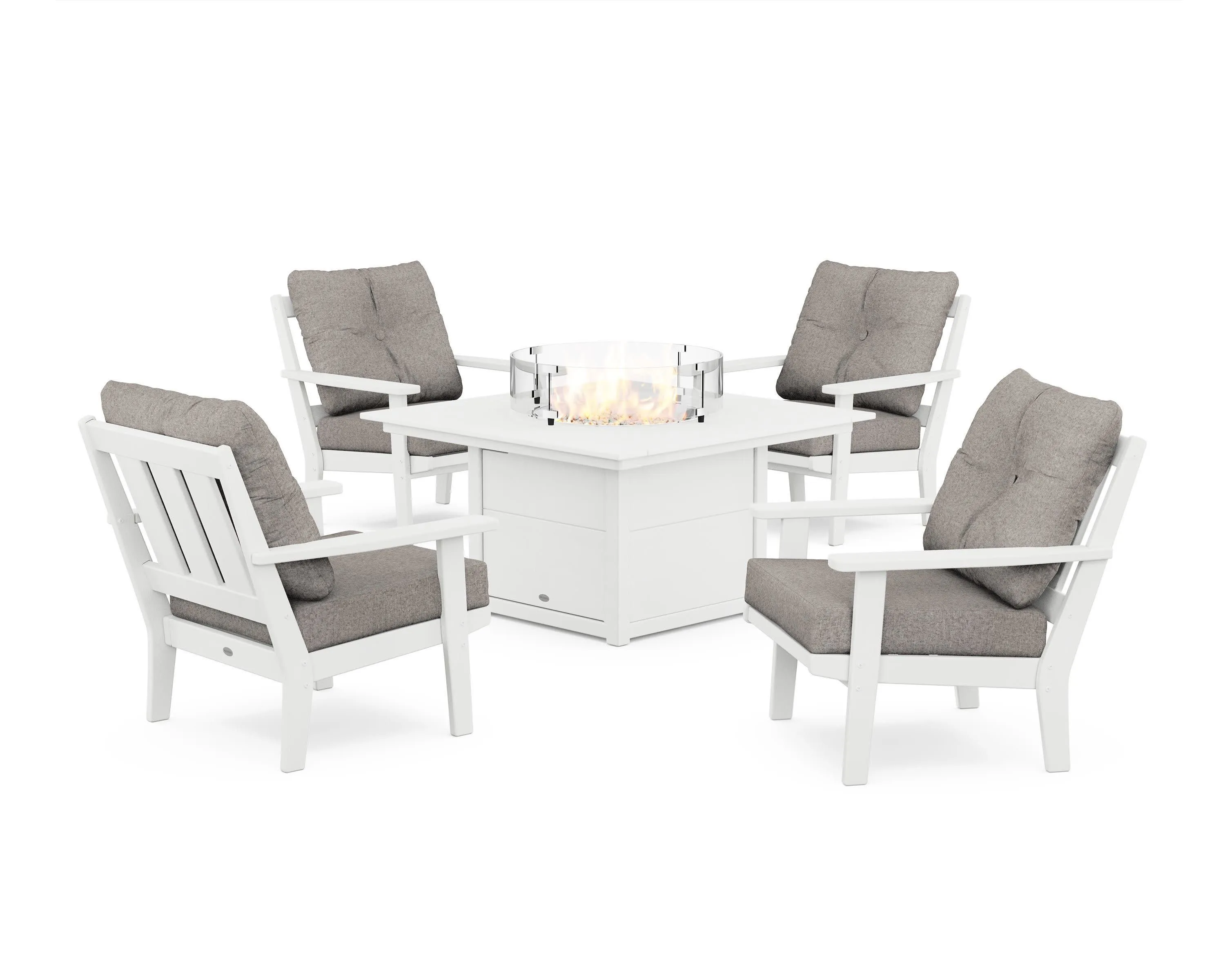 Oxford 5-Piece Deep Seating Set with Fire Pit Table