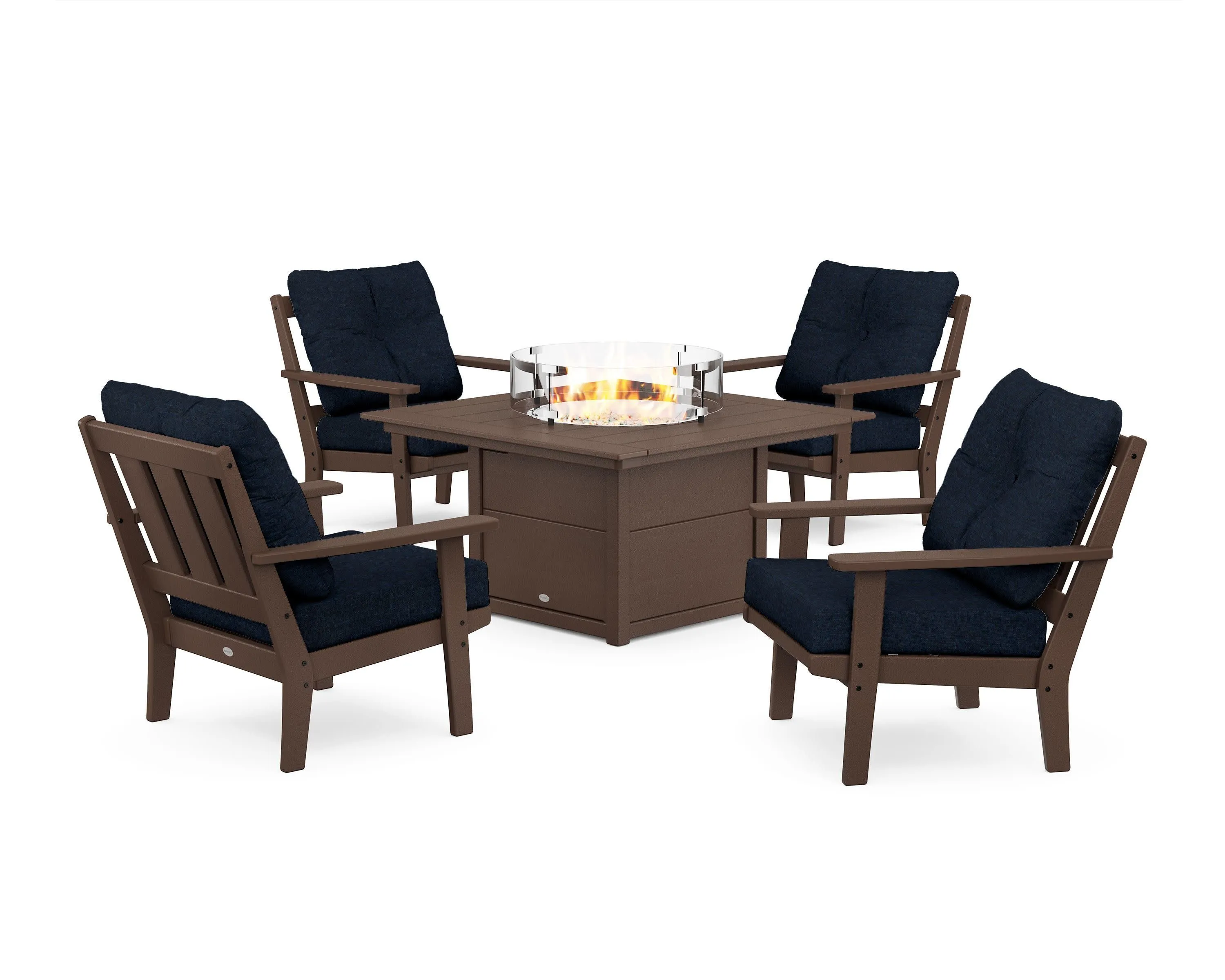 Oxford 5-Piece Deep Seating Set with Fire Pit Table
