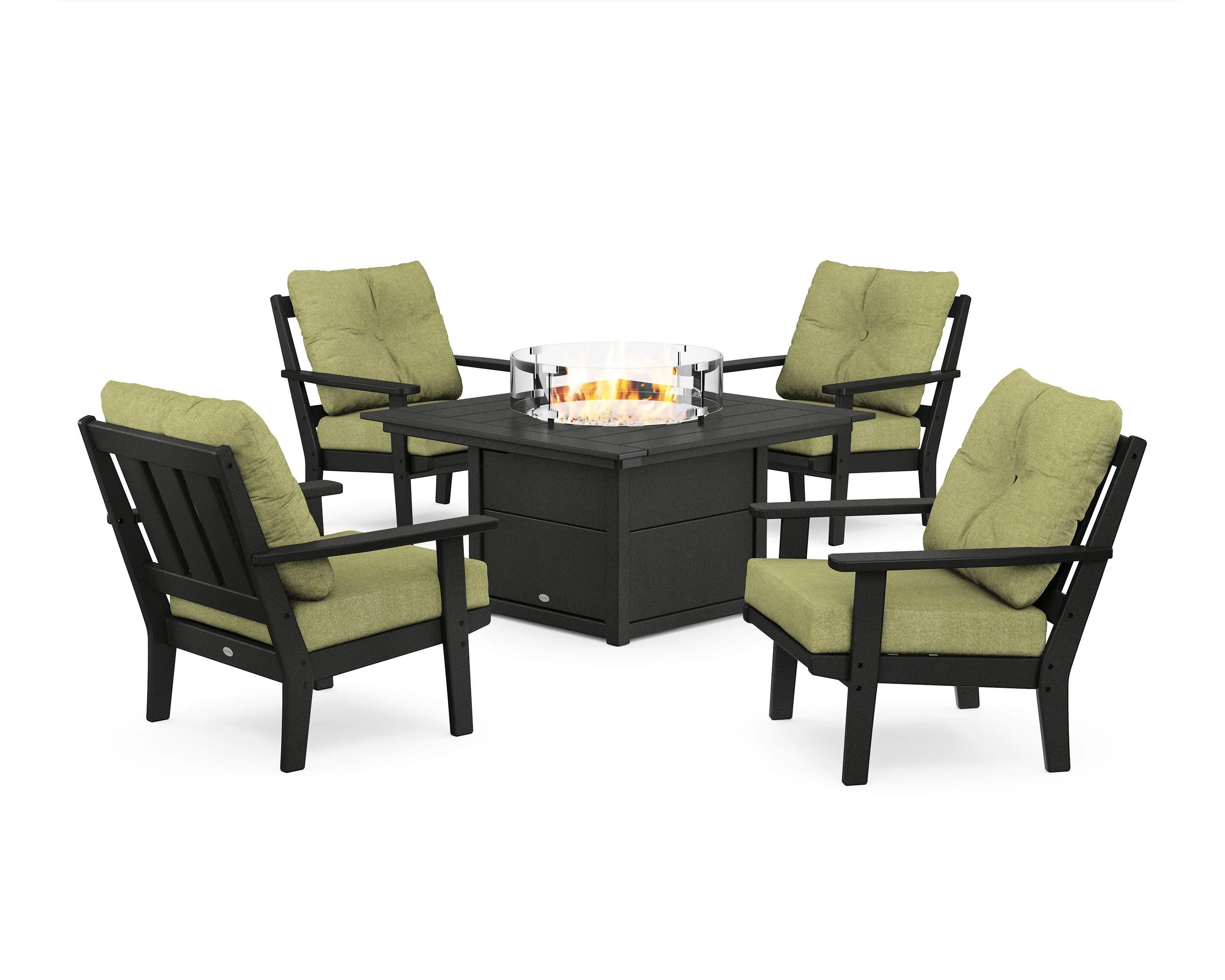 Oxford 5-Piece Deep Seating Set with Fire Pit Table