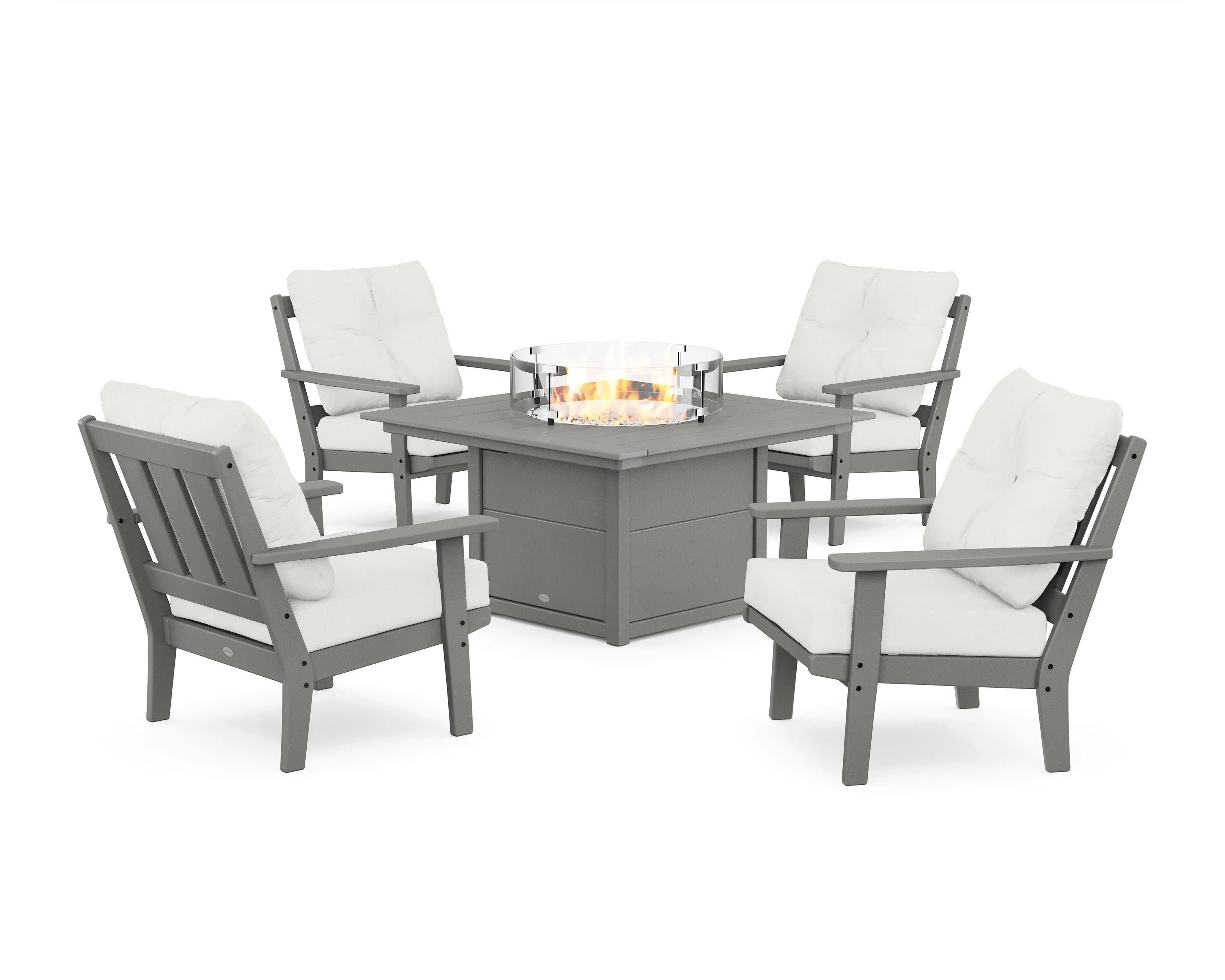 Oxford 5-Piece Deep Seating Set with Fire Pit Table