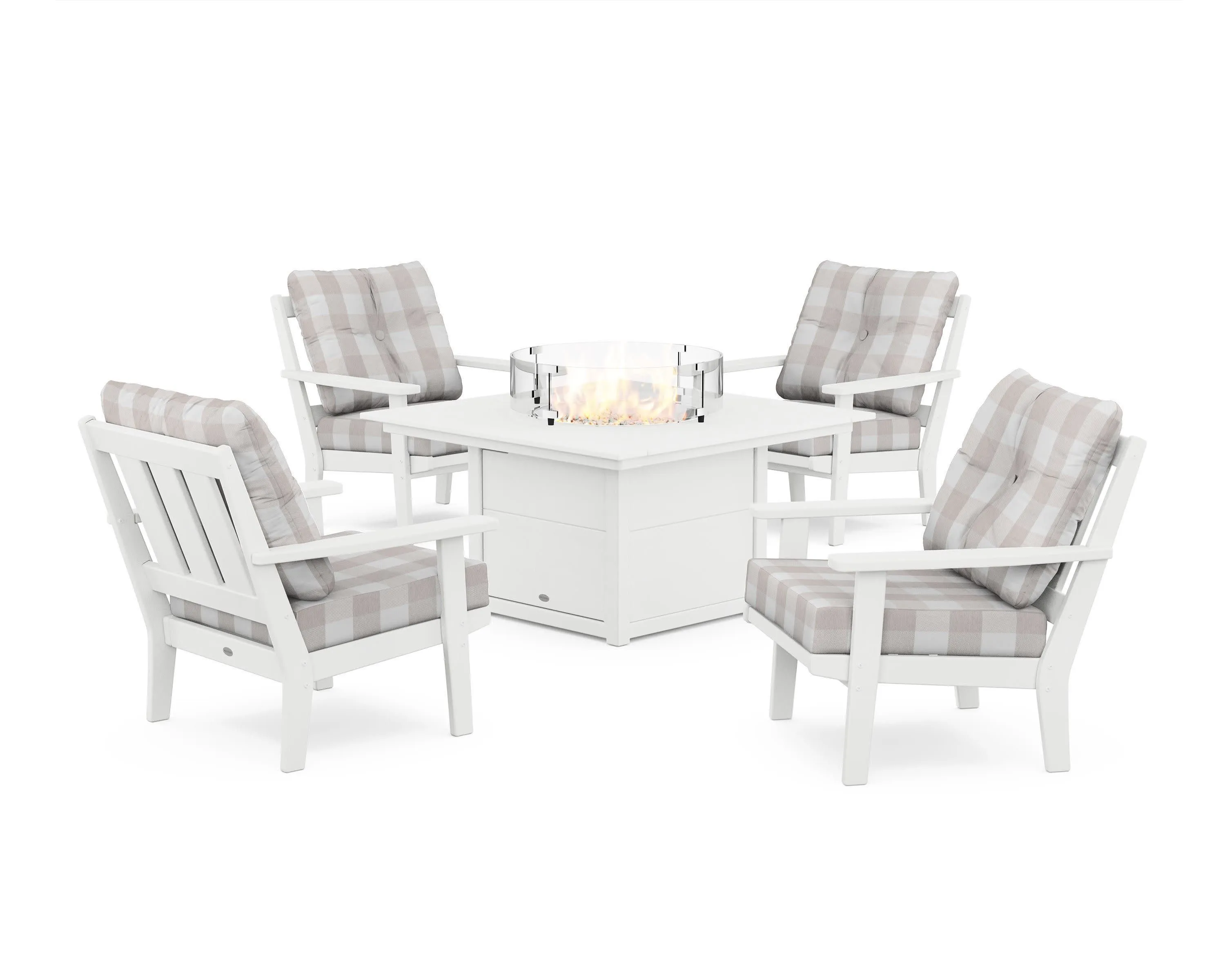 Oxford 5-Piece Deep Seating Set with Fire Pit Table