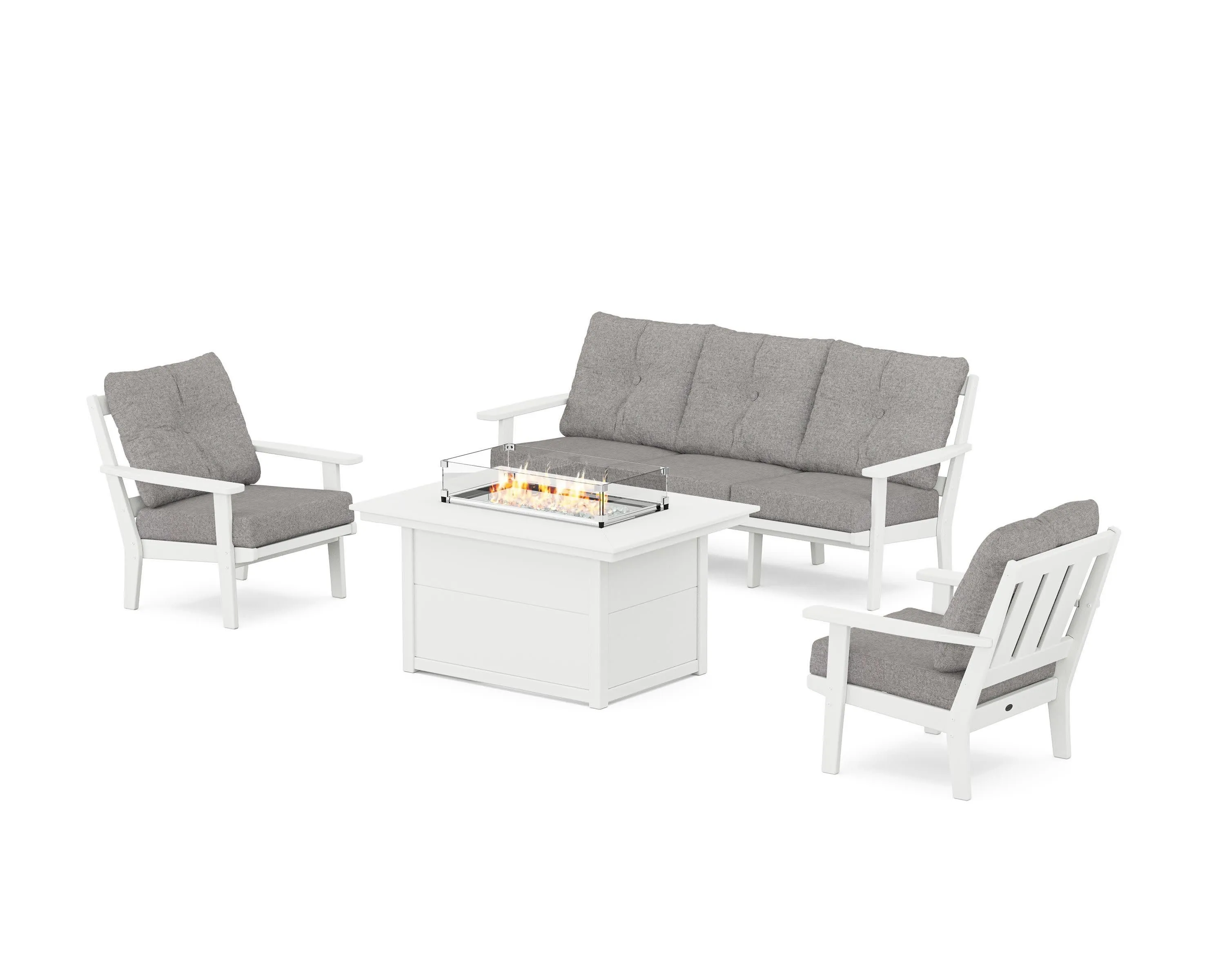 Oxford Deep Seating Fire Pit Table Set