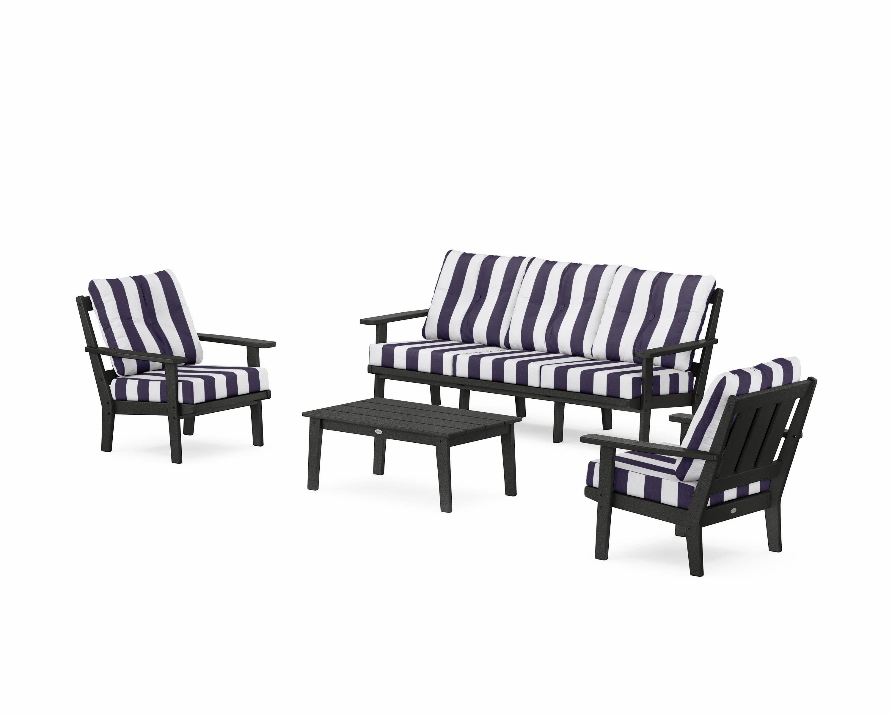 Oxford 4-Piece Deep Seating Set with Sofa
