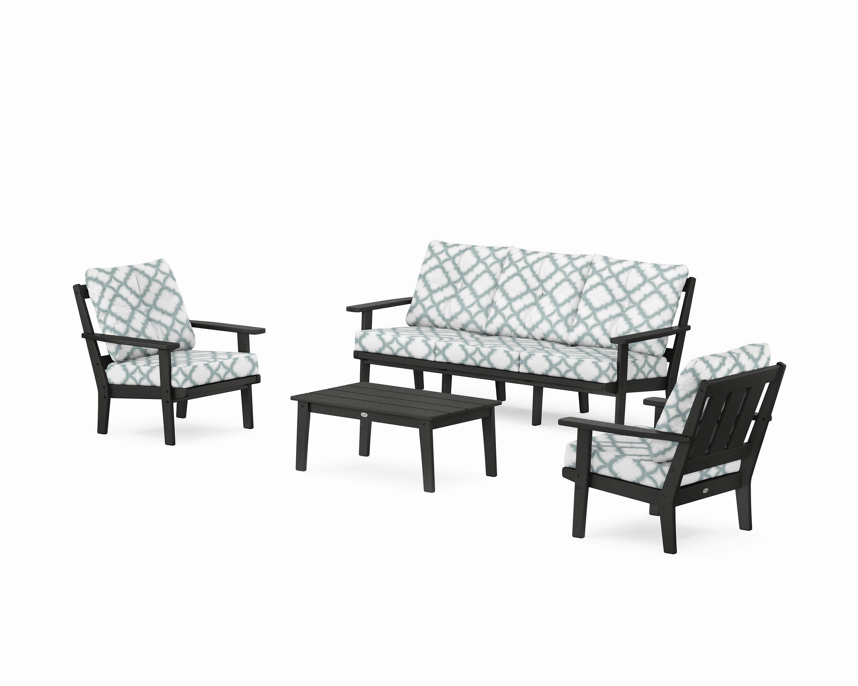 Oxford 4-Piece Deep Seating Set with Sofa