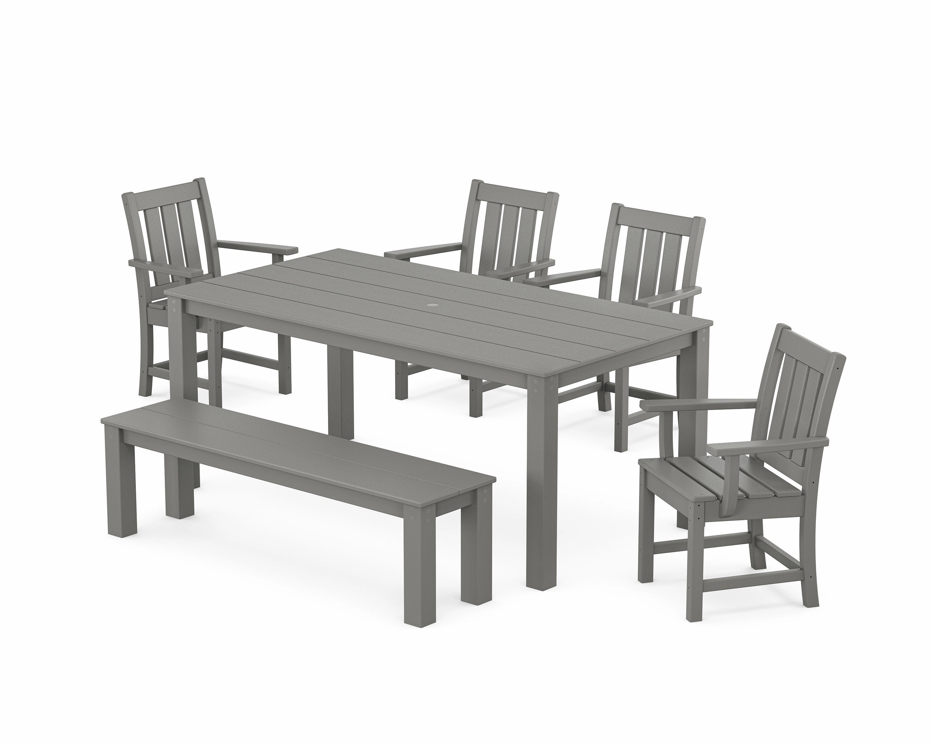 Oxford 6-Piece Parsons Dining Set with Benchoutdoor patio furniture set