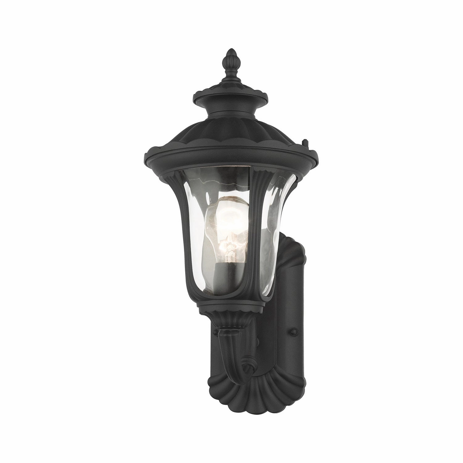 Oxford One Light Outdoor Wall Lantern Textured Black
