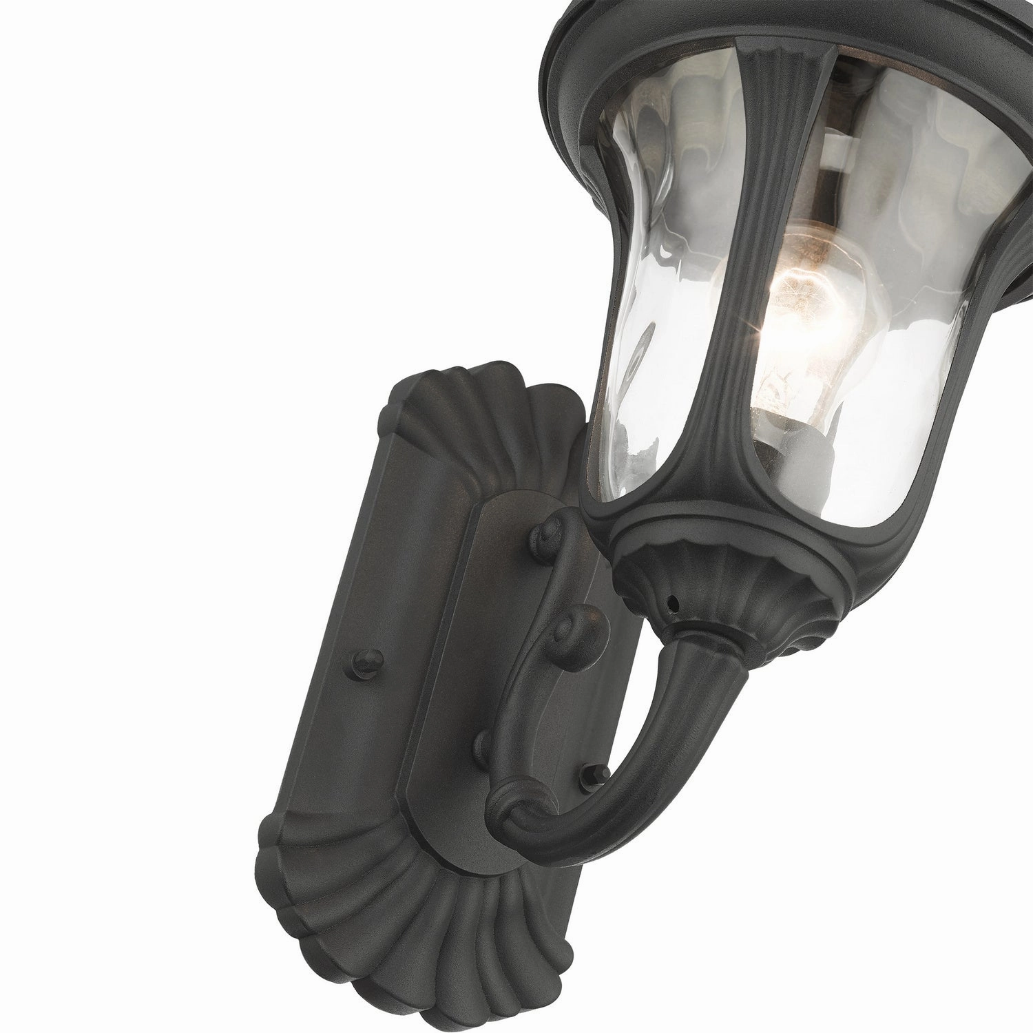 Oxford One Light Outdoor Wall Lantern Textured Black