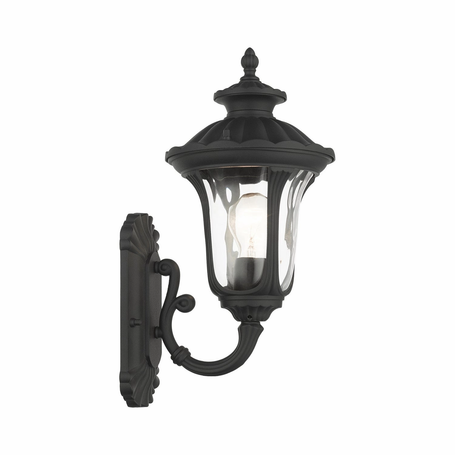 Oxford One Light Outdoor Wall Lantern Textured Black