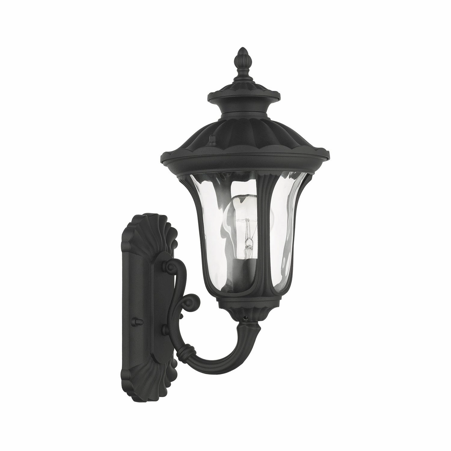 Oxford One Light Outdoor Wall Lantern Textured Black