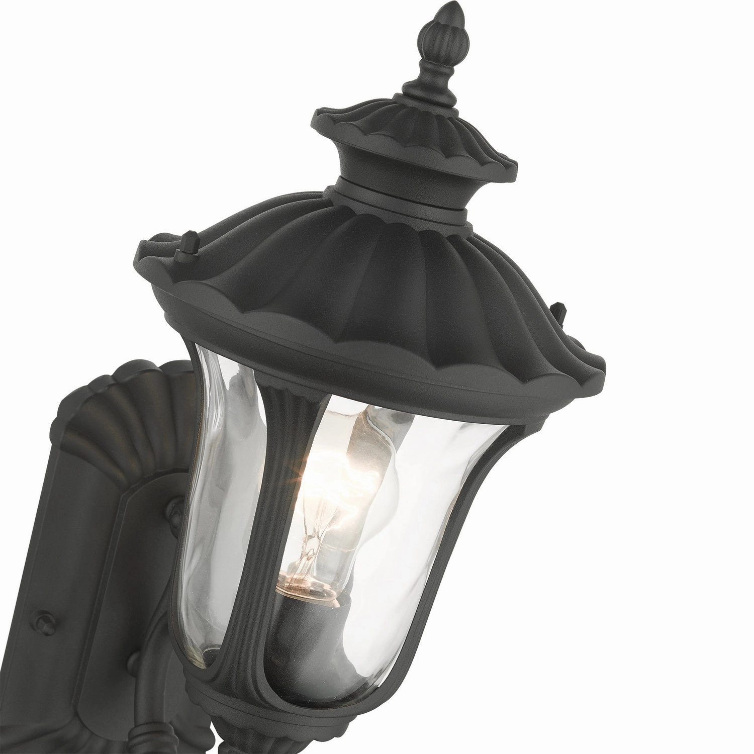 Oxford One Light Outdoor Wall Lantern Textured Black