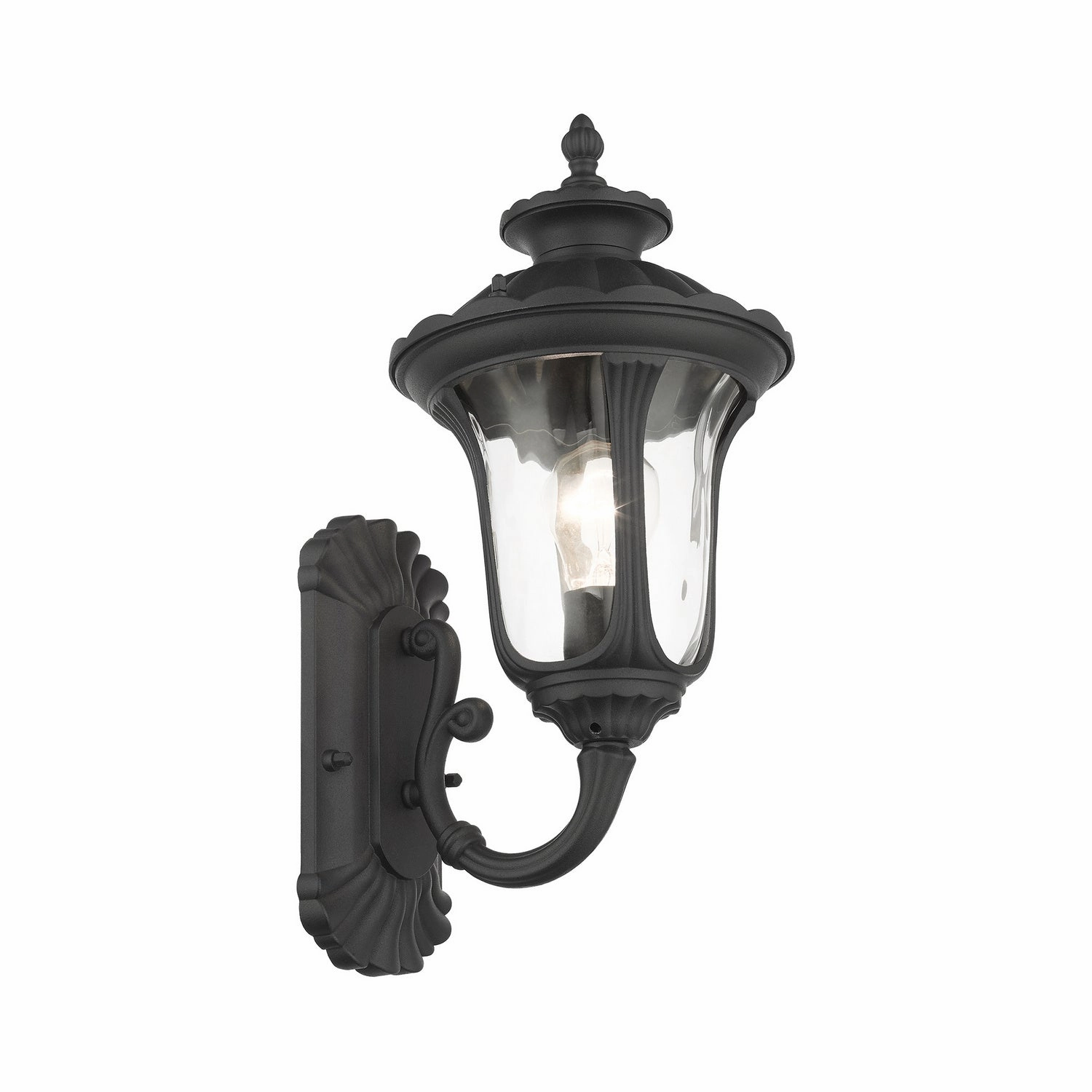 Oxford One Light Outdoor Wall Lantern Textured Black