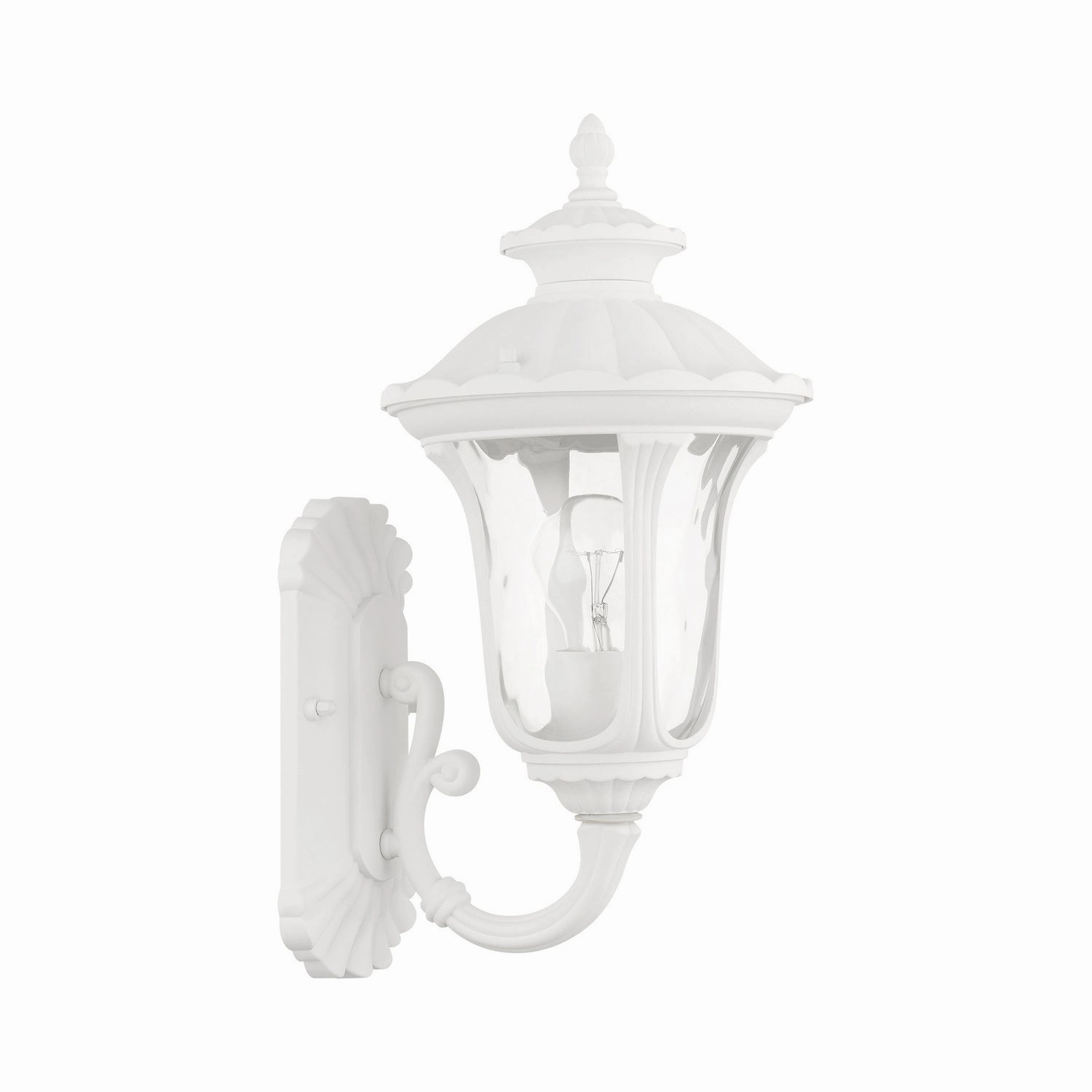 Oxford One Light Outdoor Wall Lantern Textured White