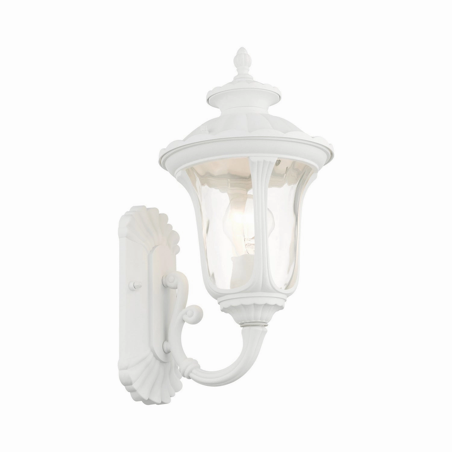 Oxford One Light Outdoor Wall Lantern Textured White