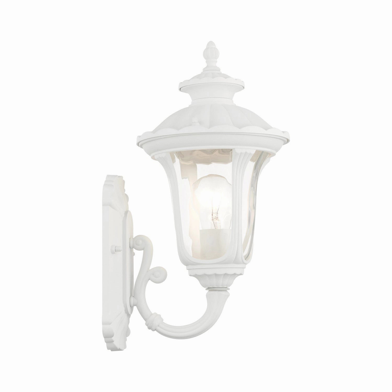 Oxford One Light Outdoor Wall Lantern Textured White