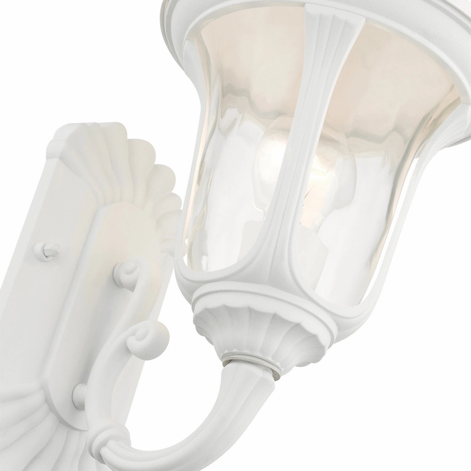 Oxford One Light Outdoor Wall Lantern Textured White